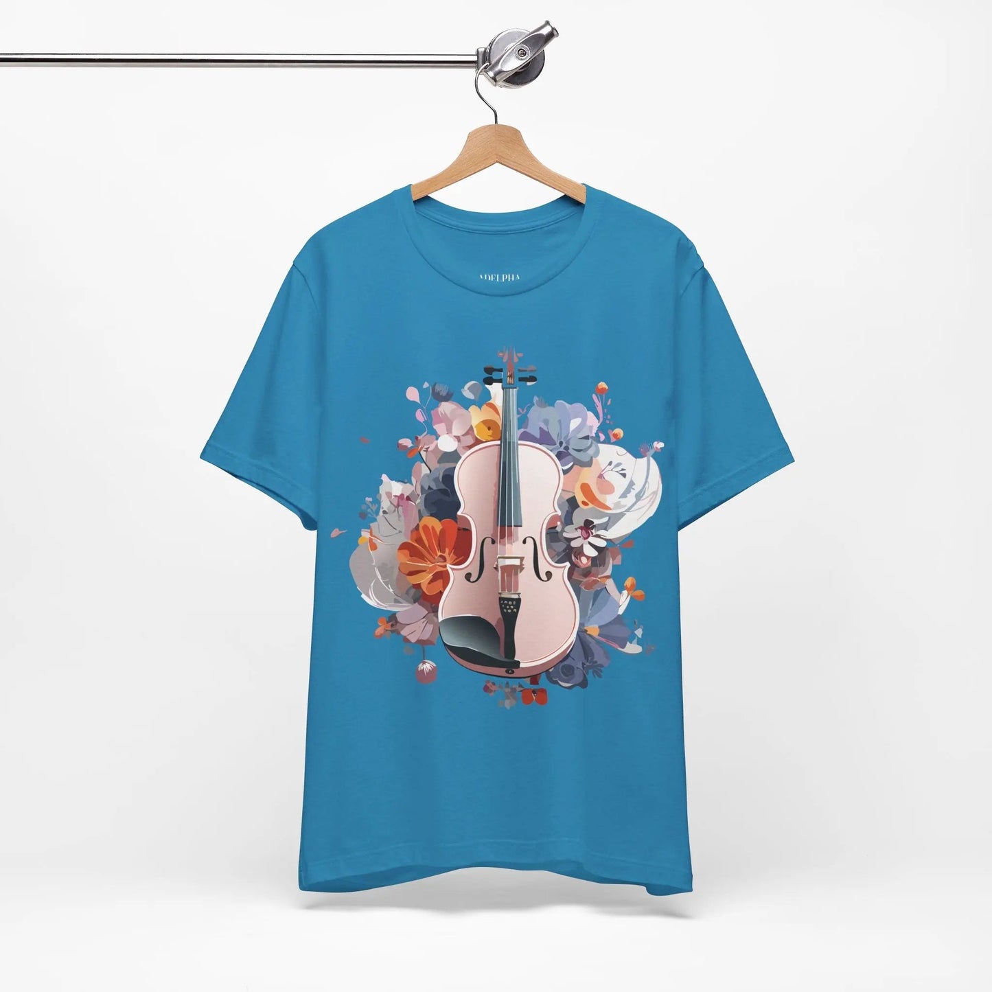 Adelpha Music Graphic T Shirt Unisex Short Sleeve Tee With Vintage Inspired Artwork