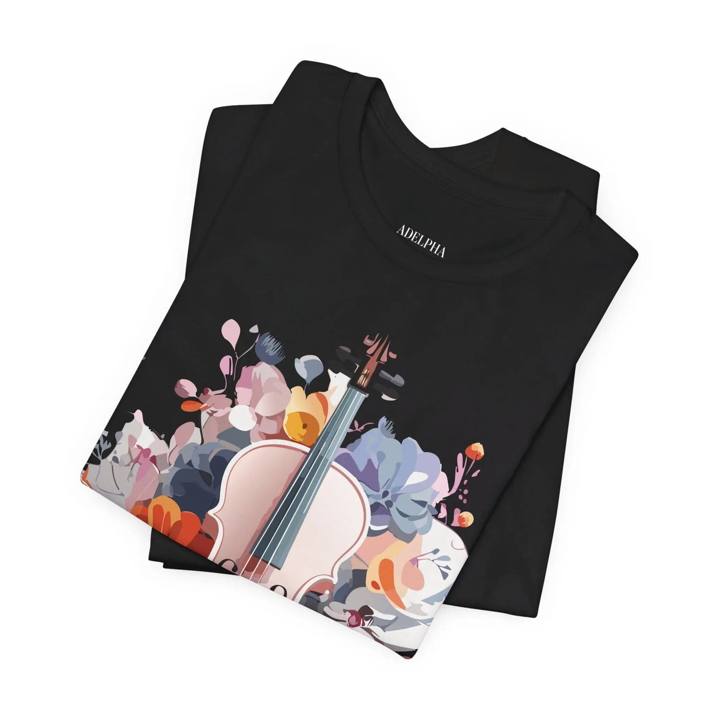 Adelpha Music Graphic T Shirt Unisex Short Sleeve Tee With Vintage Inspired Artwork