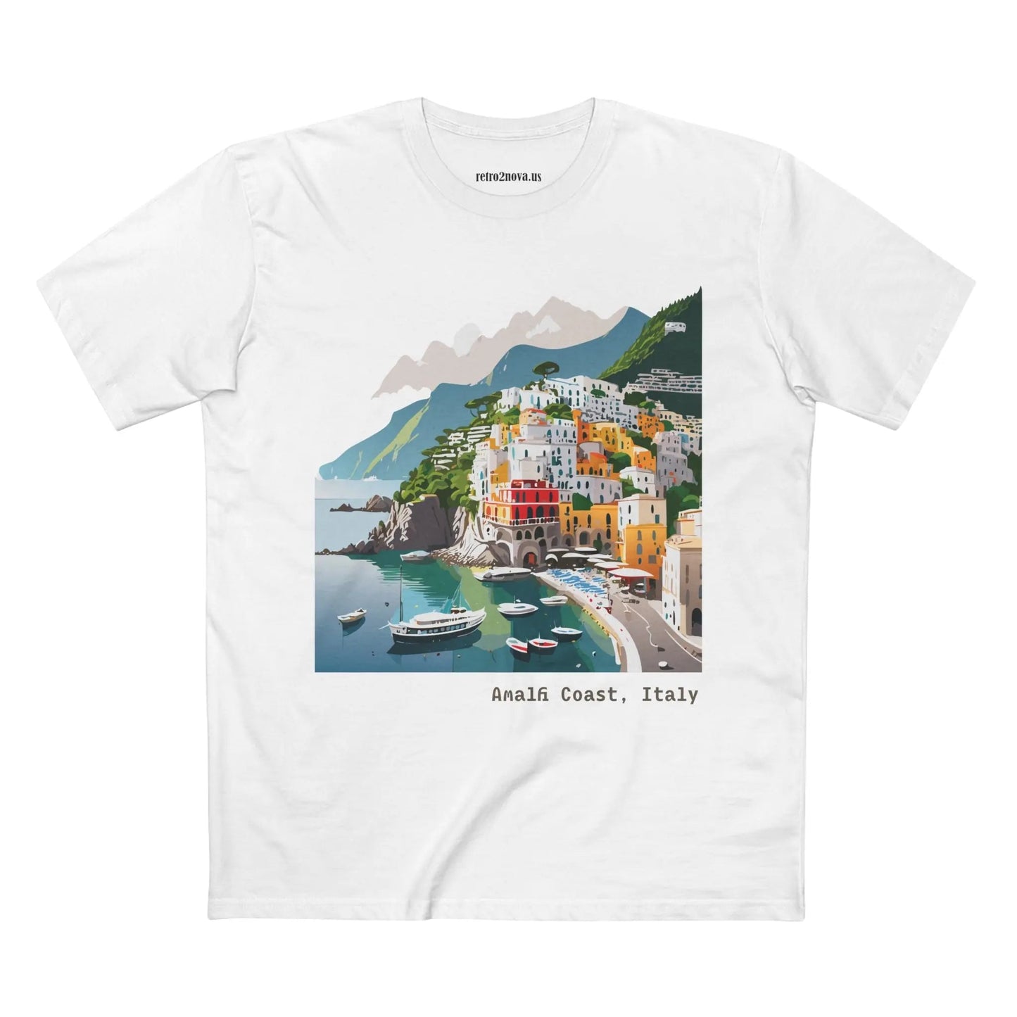 Italy Travel Shirt Unisex Premium Cotton Tee With Original Art Design Retro2Nova