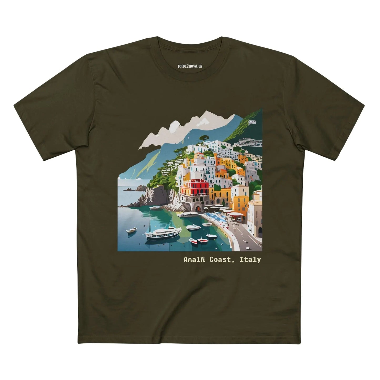 Italy Travel Shirt Unisex Premium Cotton Tee With Original Art Design Retro2Nova