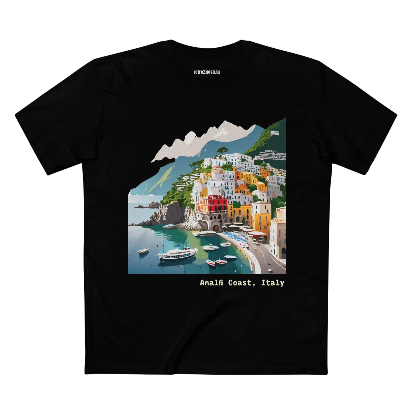 Italy Travel Shirt Unisex Premium Cotton Tee With Original Art Design Retro2Nova