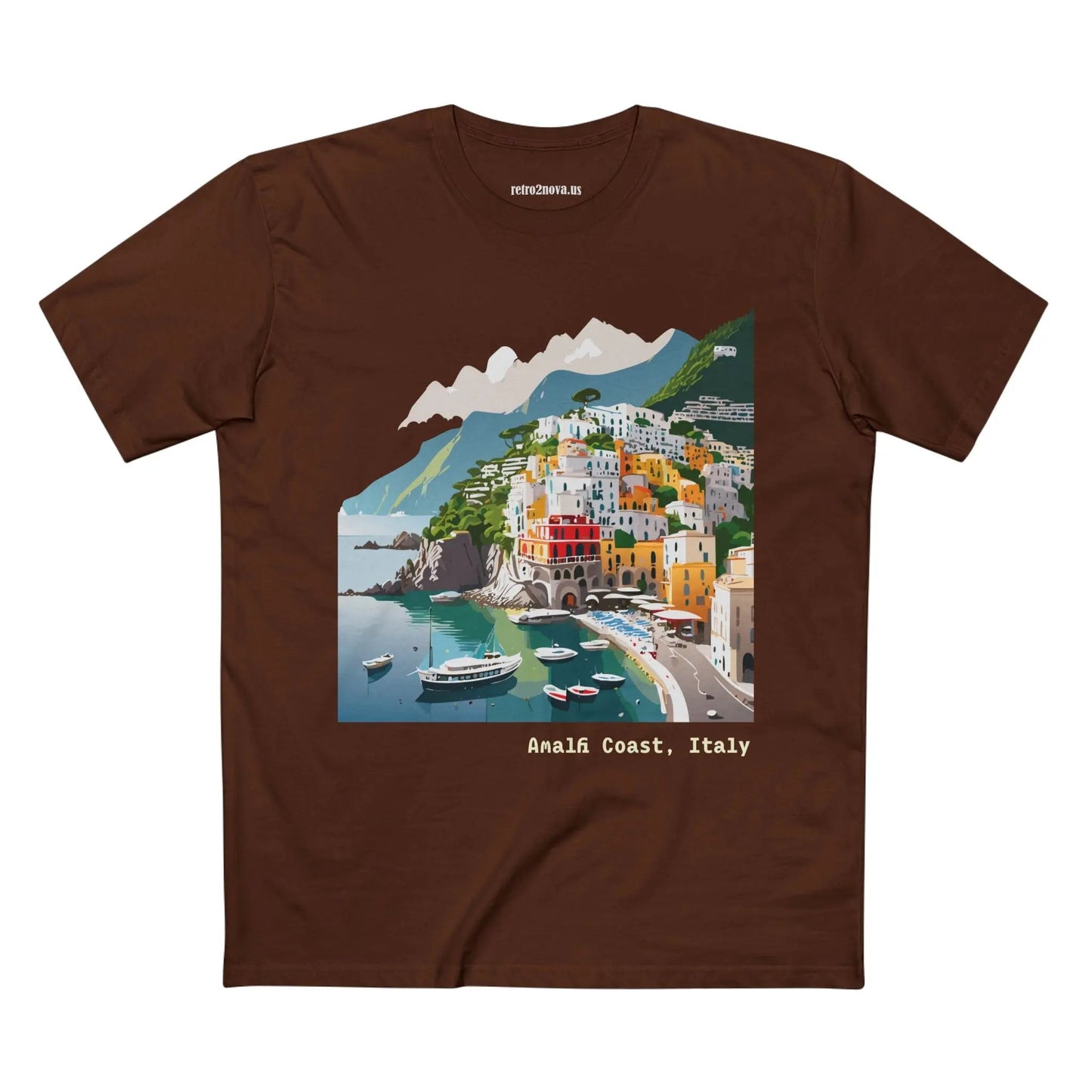 Italy Travel Shirt Unisex Premium Cotton Tee With Original Art Design Retro2Nova