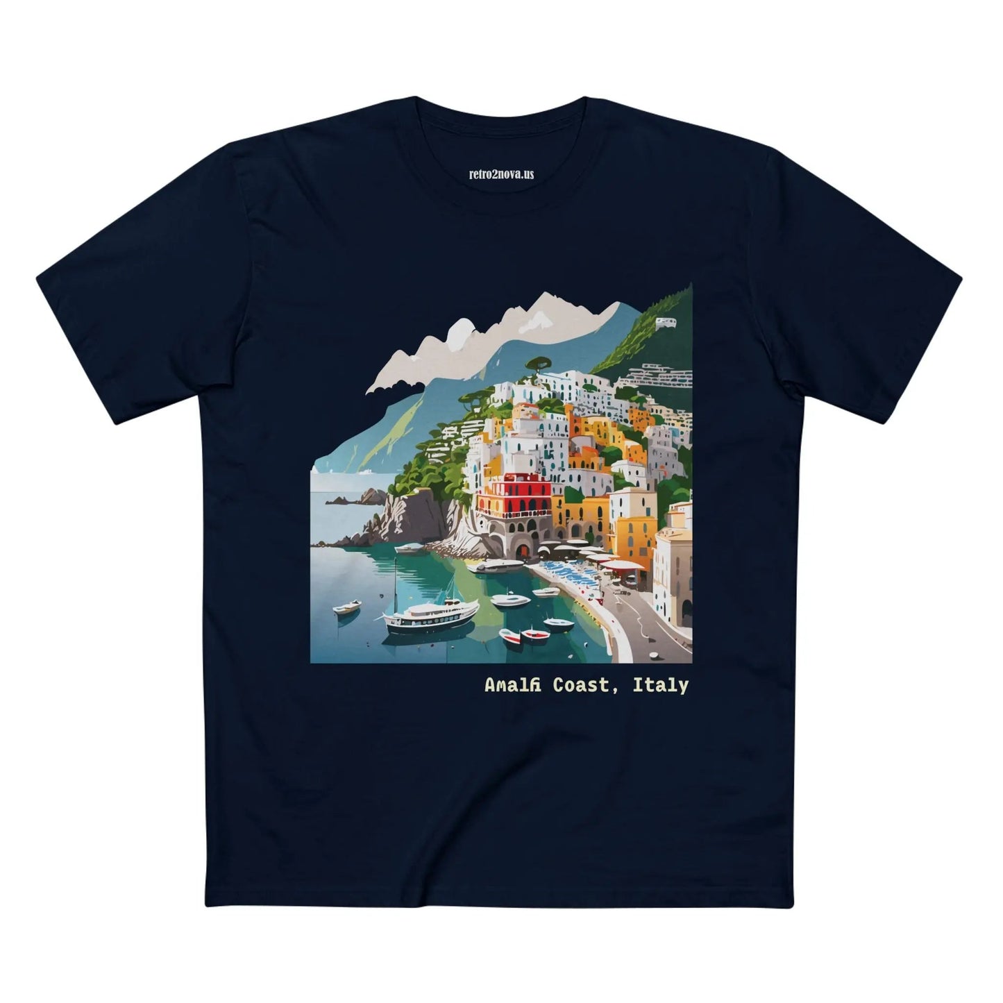 Italy Travel Shirt Unisex Premium Cotton Tee With Original Art Design Retro2Nova