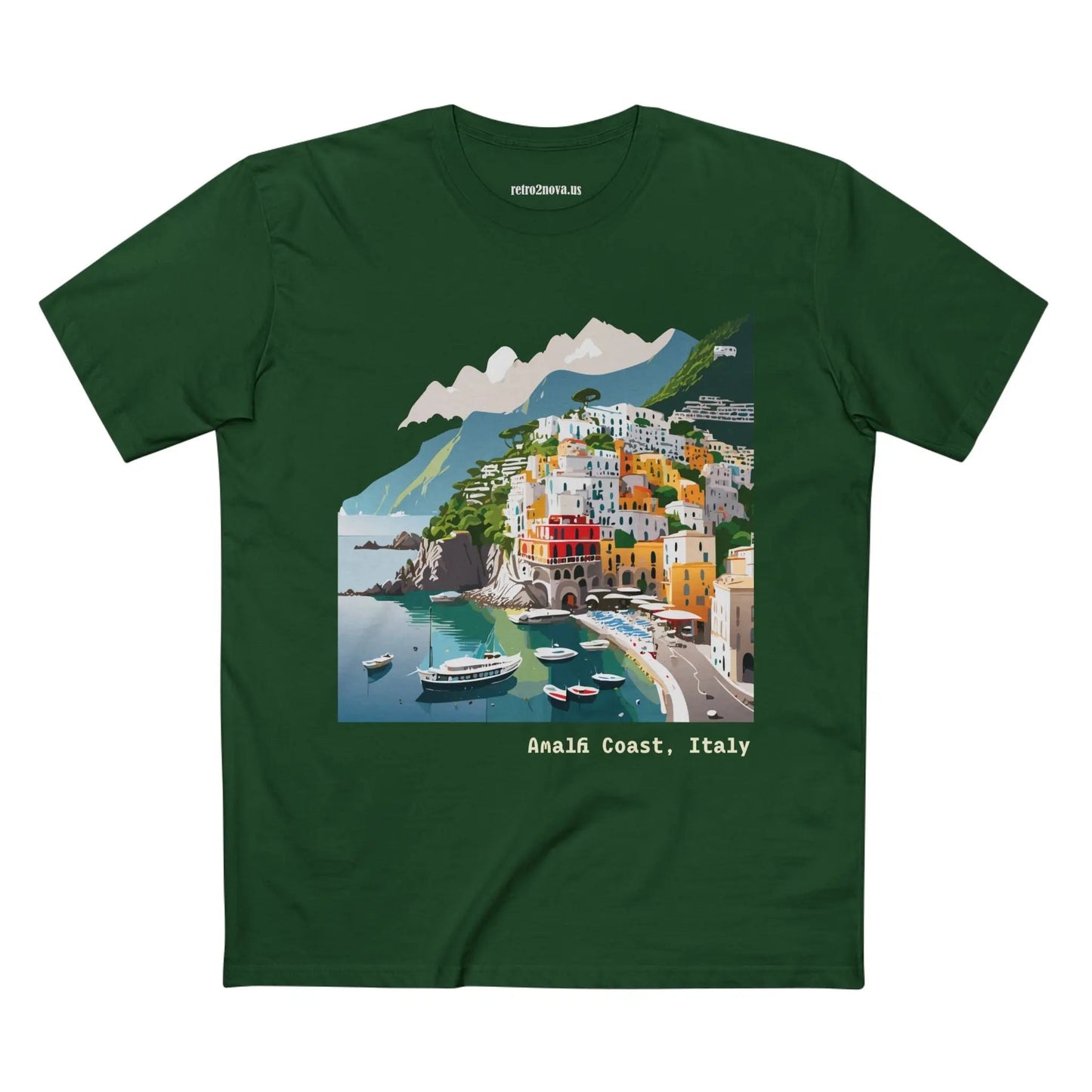 Italy Travel Shirt Unisex Premium Cotton Tee With Original Art Design Retro2Nova