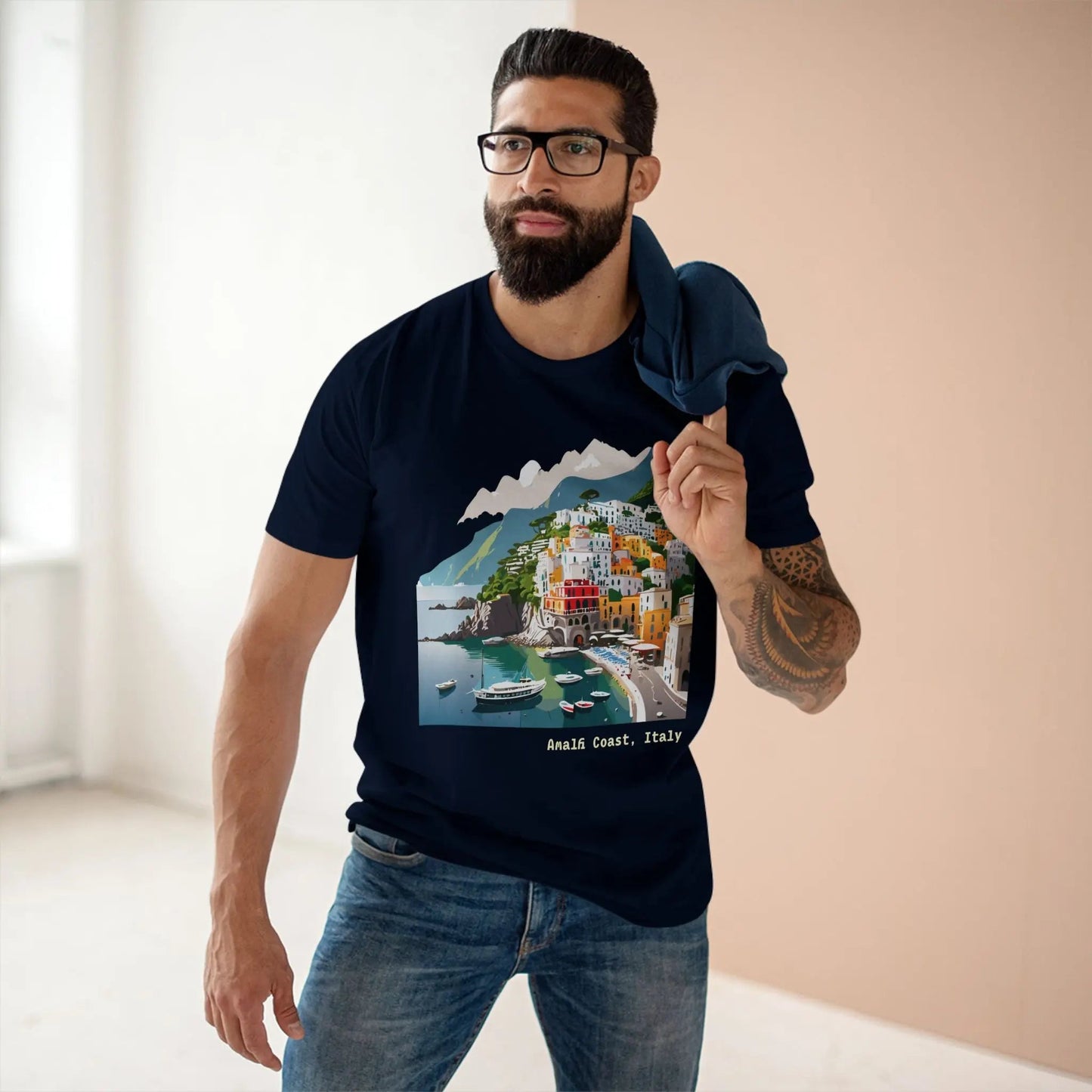 Italy Travel Shirt Unisex Premium Cotton Tee With Original Art Design Retro2Nova
