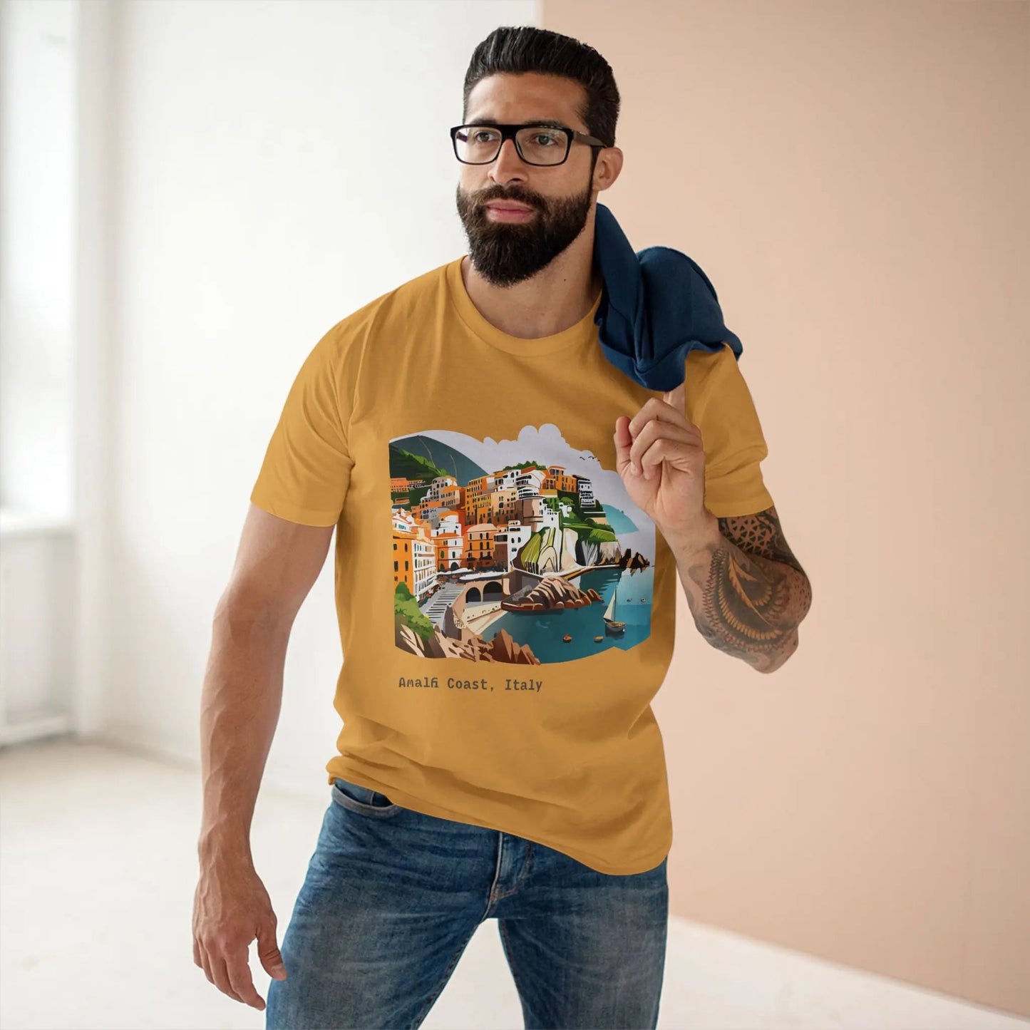 Italy Travel Shirt Unisex Tourist Tee With Original Art Design Premium Cotton Quality Fabric