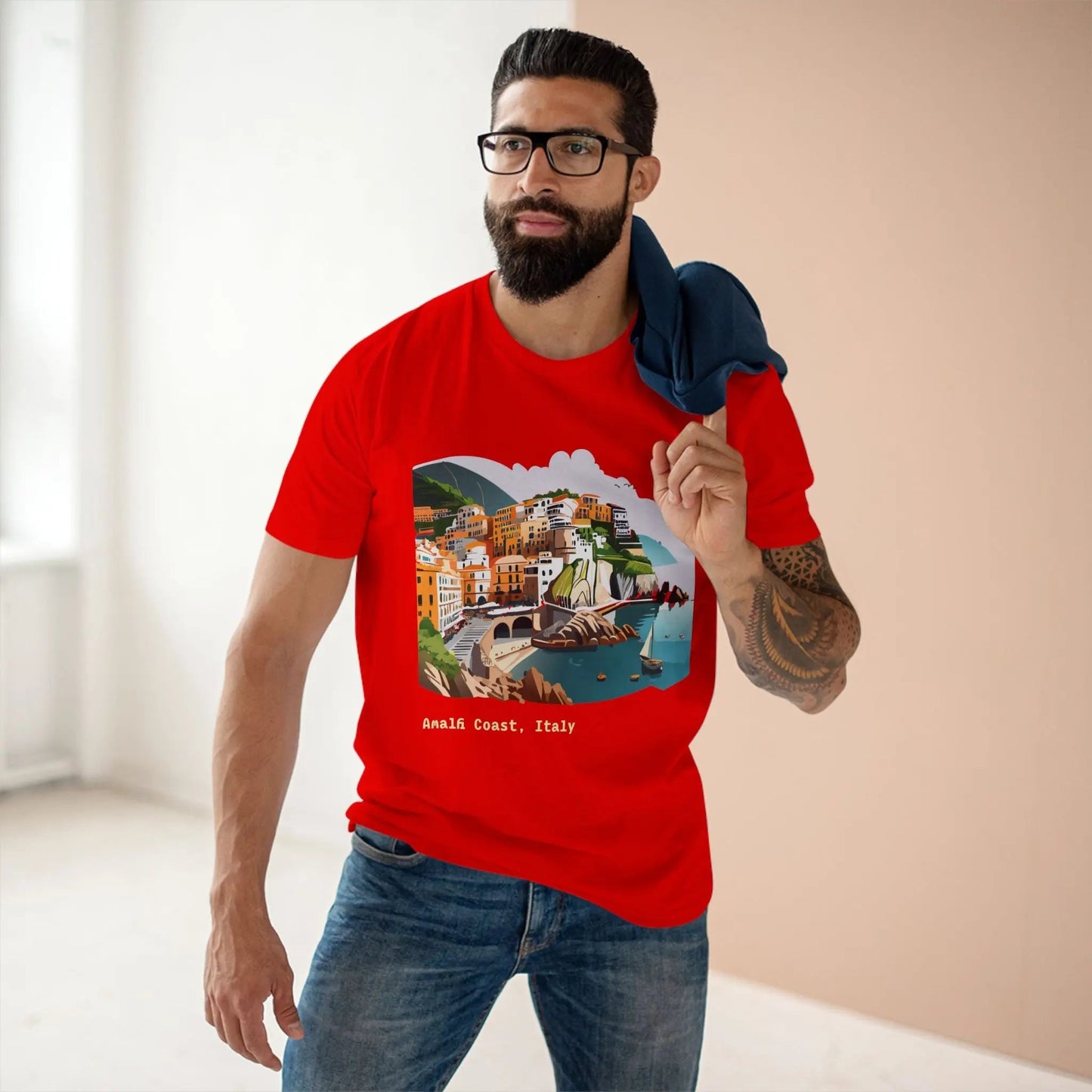 Italy Travel Shirt Unisex Tourist Tee With Original Art Design Premium Cotton Quality Fabric
