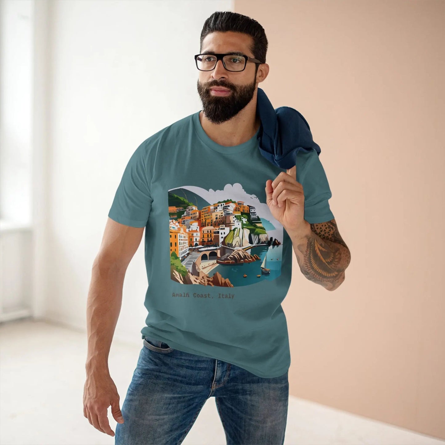 Italy Travel Shirt Unisex Tourist Tee With Original Art Design Premium Cotton Quality Fabric