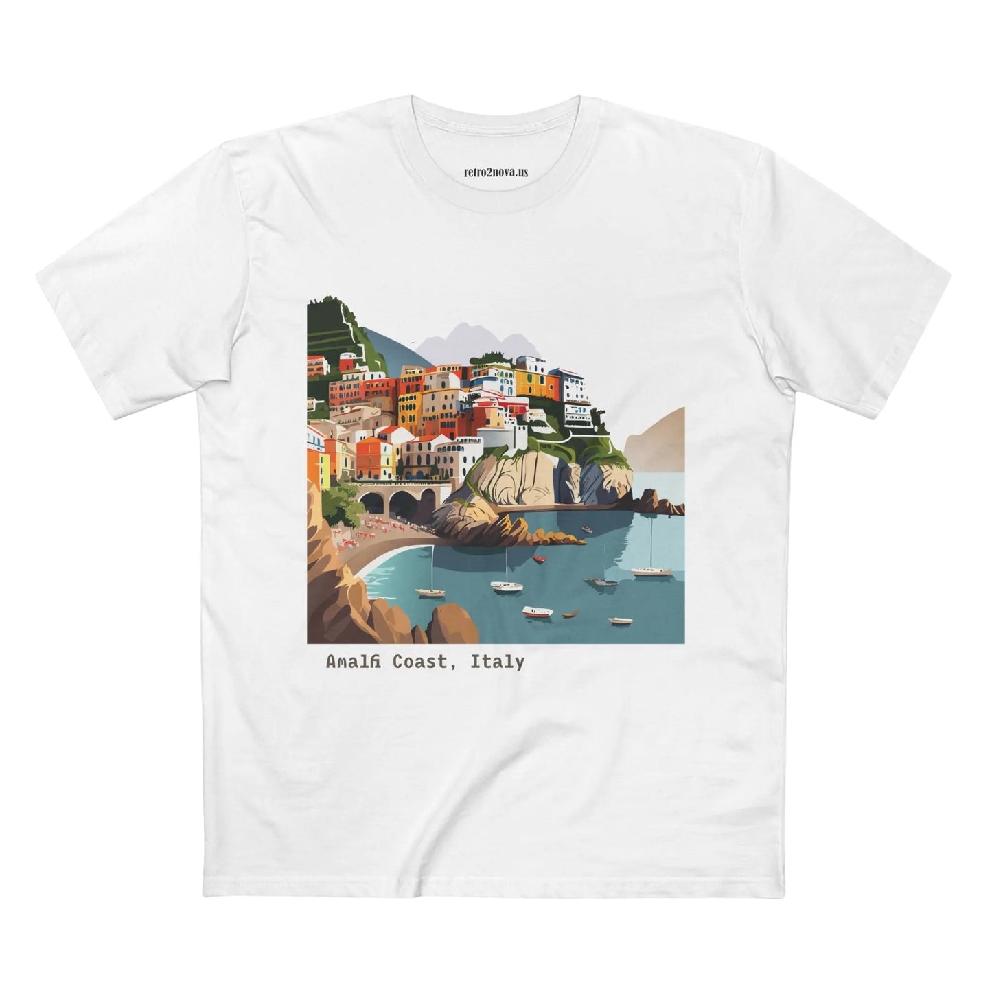 Italy Travel Shirt Unisex Premium Cotton Tee With Original Art Design TT62 From Retro2Nova