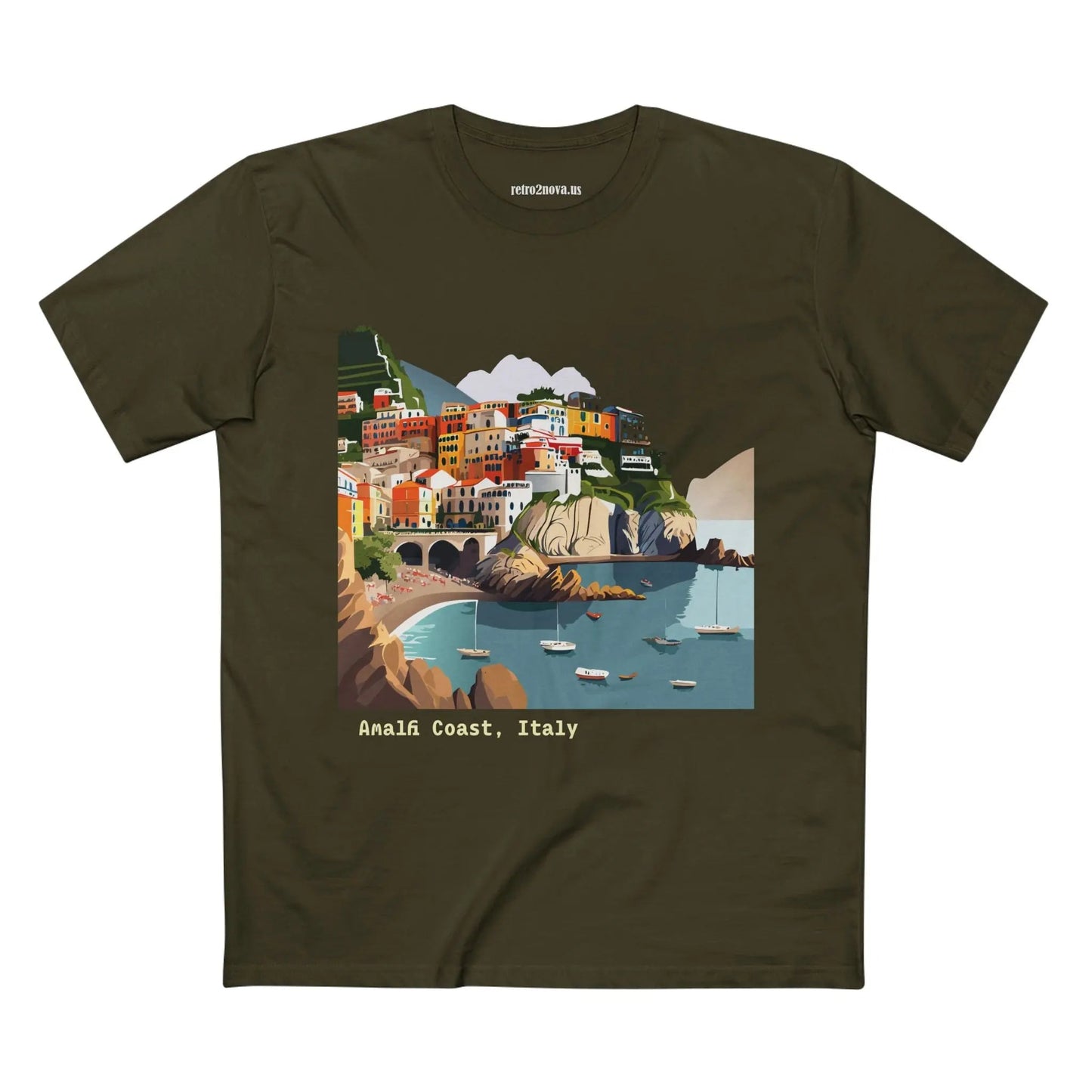 Italy Travel Shirt Unisex Premium Cotton Tee With Original Art Design TT62 From Retro2Nova