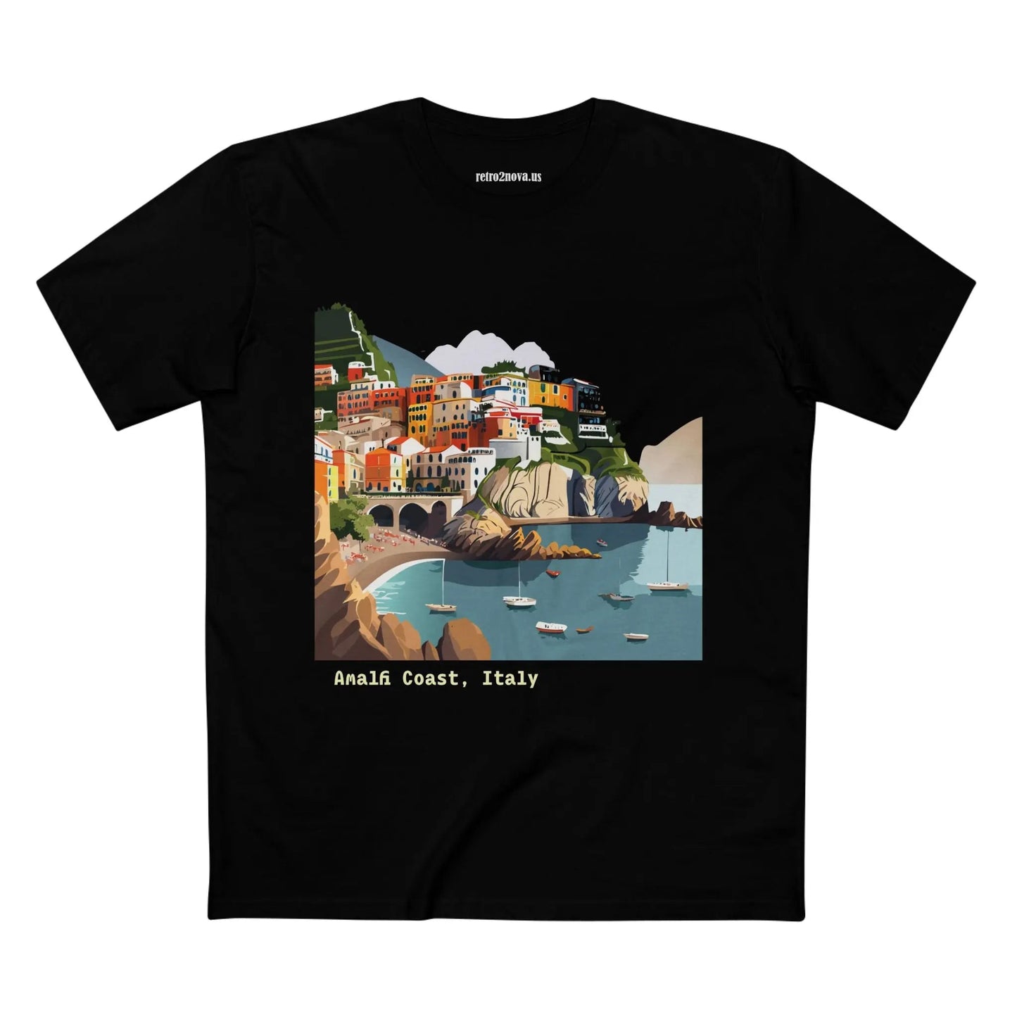 Italy Travel Shirt Unisex Premium Cotton Tee With Original Art Design TT62 From Retro2Nova