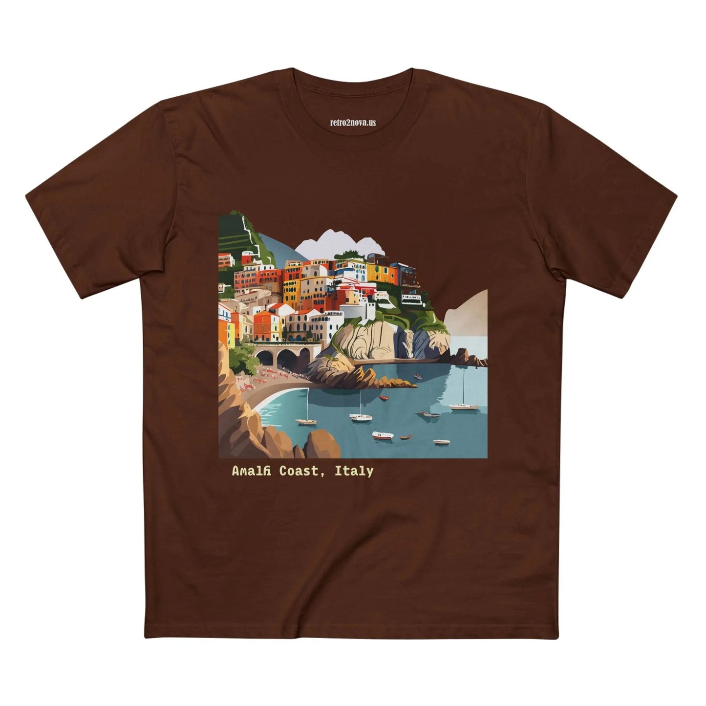 Italy Travel Shirt Unisex Premium Cotton Tee With Original Art Design TT62 From Retro2Nova