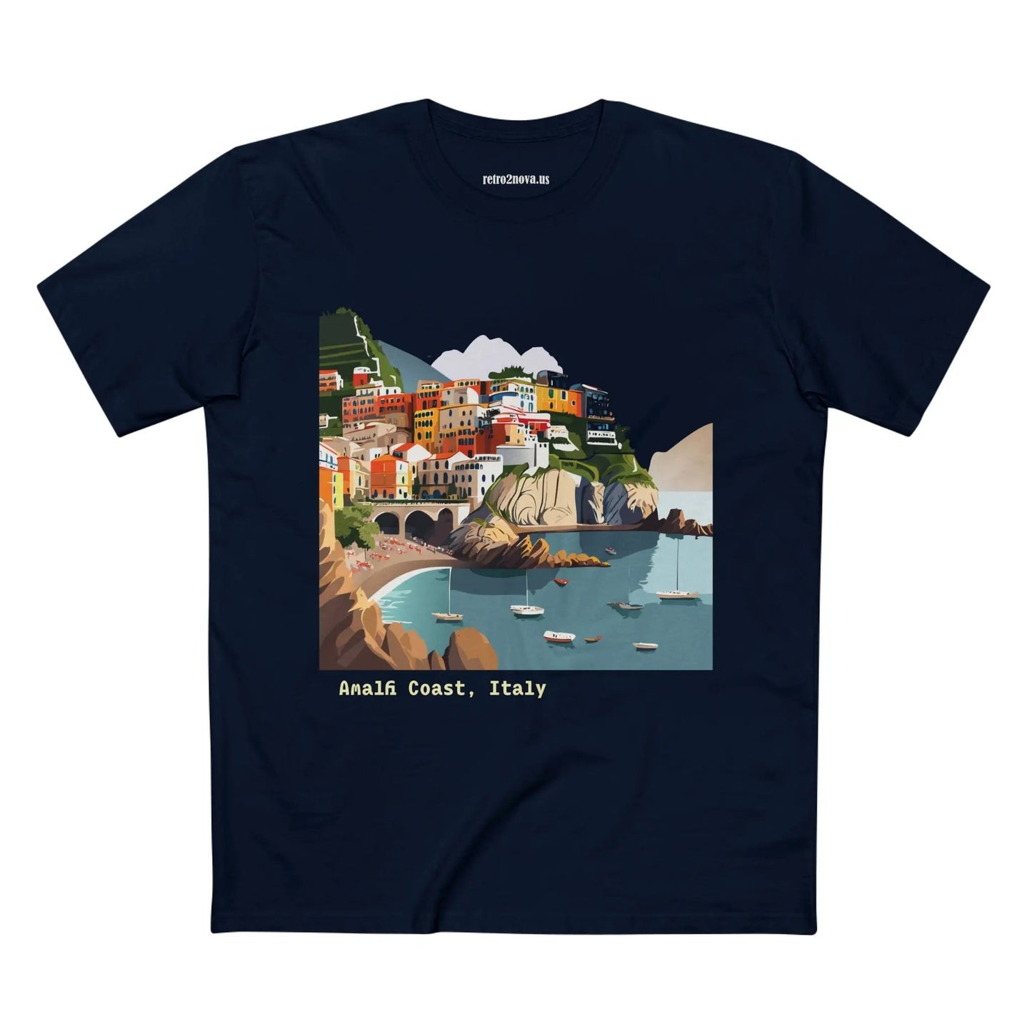 Italy Travel Shirt Unisex Premium Cotton Tee With Original Art Design TT62 From Retro2Nova