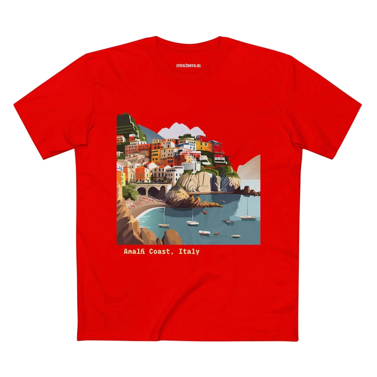 Italy Travel Shirt Unisex Premium Cotton Tee With Original Art Design TT62 From Retro2Nova