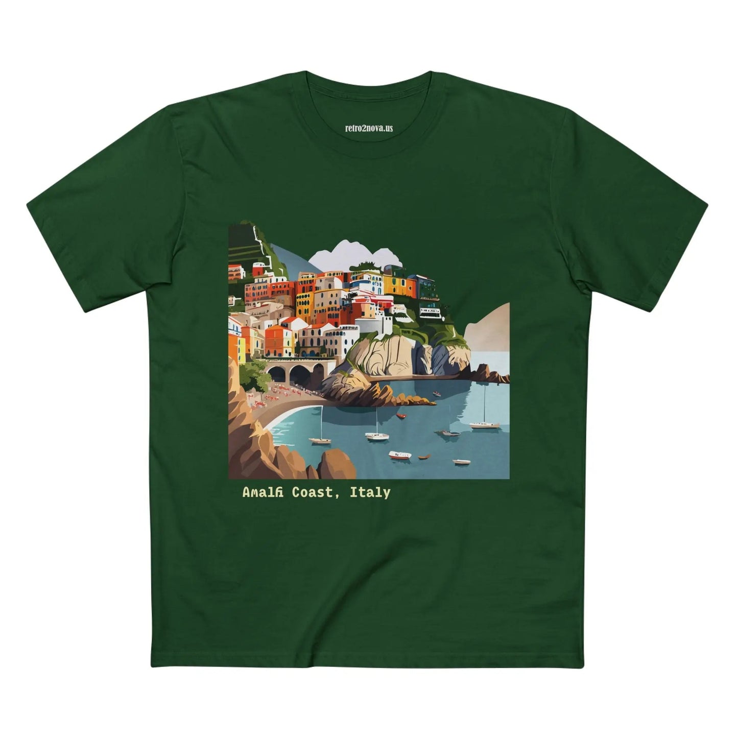 Italy Travel Shirt Unisex Premium Cotton Tee With Original Art Design TT62 From Retro2Nova