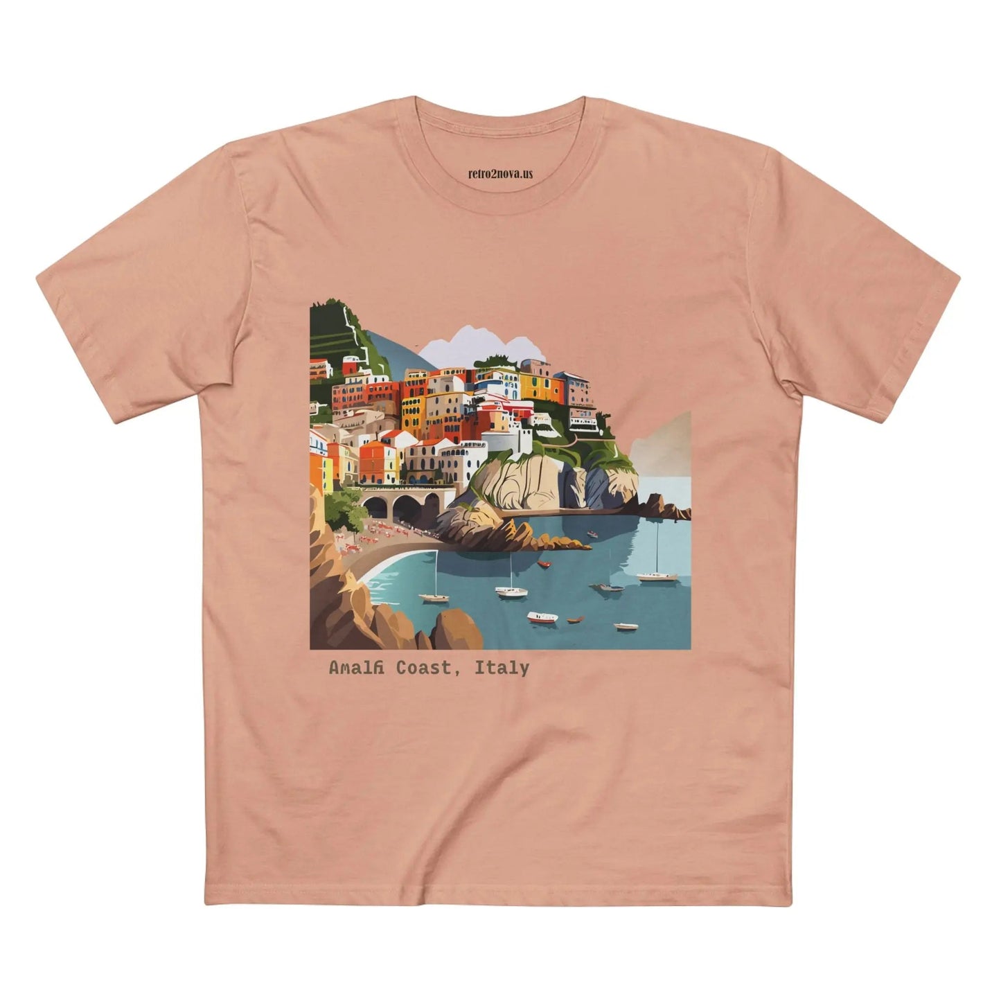 Italy Travel Shirt Unisex Premium Cotton Tee With Original Art Design TT62 From Retro2Nova