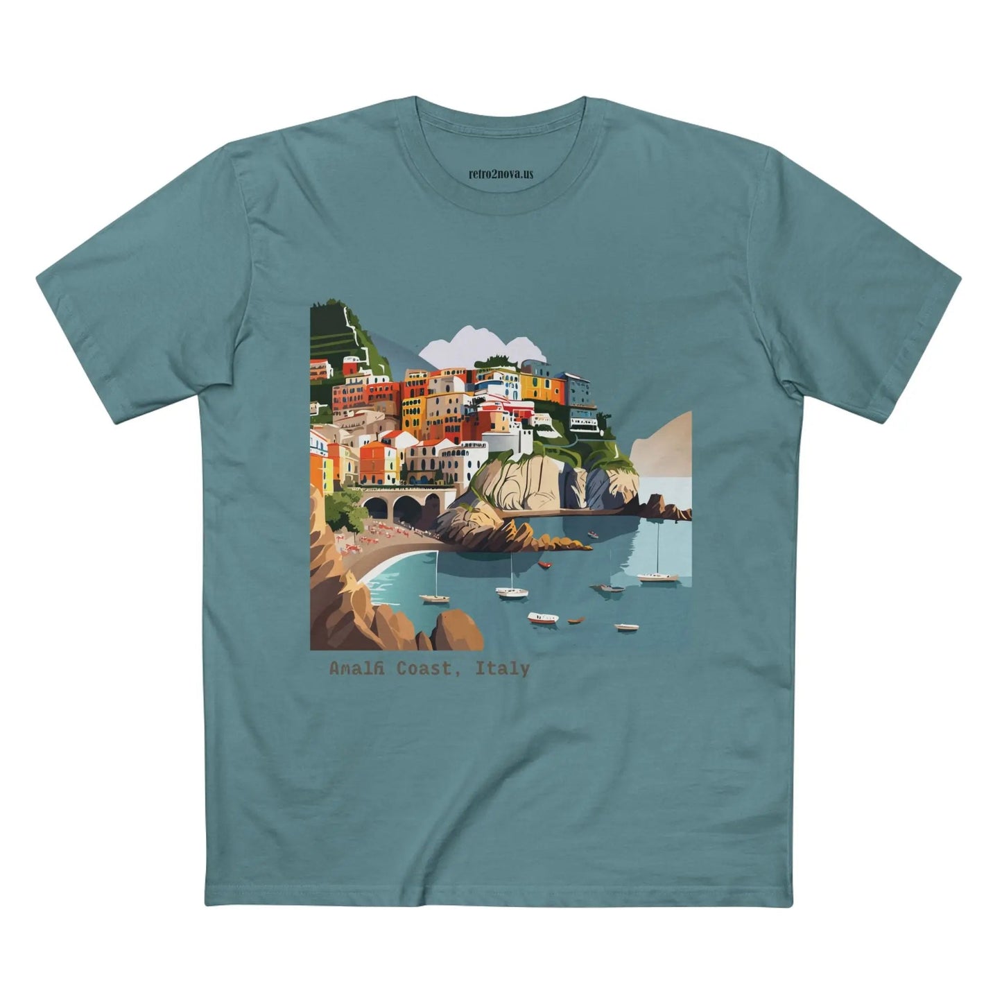 Italy Travel Shirt Unisex Premium Cotton Tee With Original Art Design TT62 From Retro2Nova