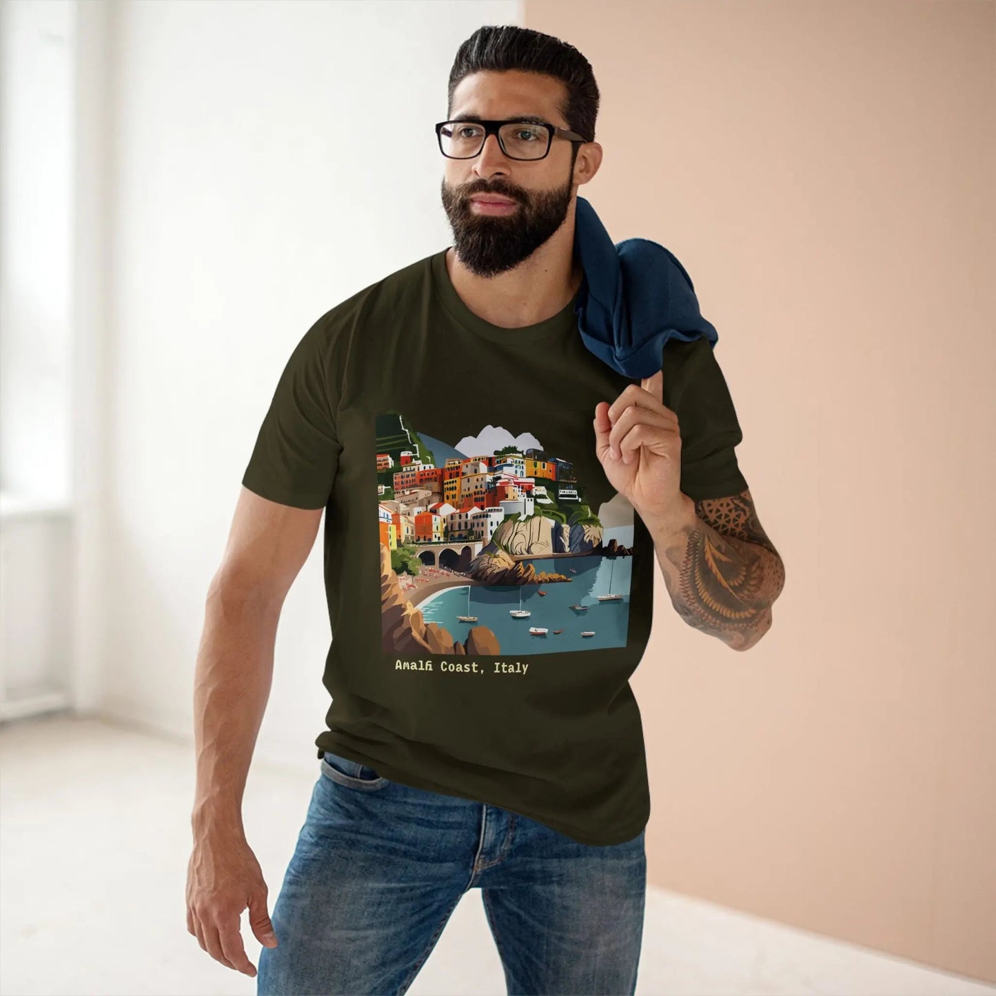 Italy Travel Shirt Unisex Premium Cotton Tee With Original Art Design TT62 From Retro2Nova