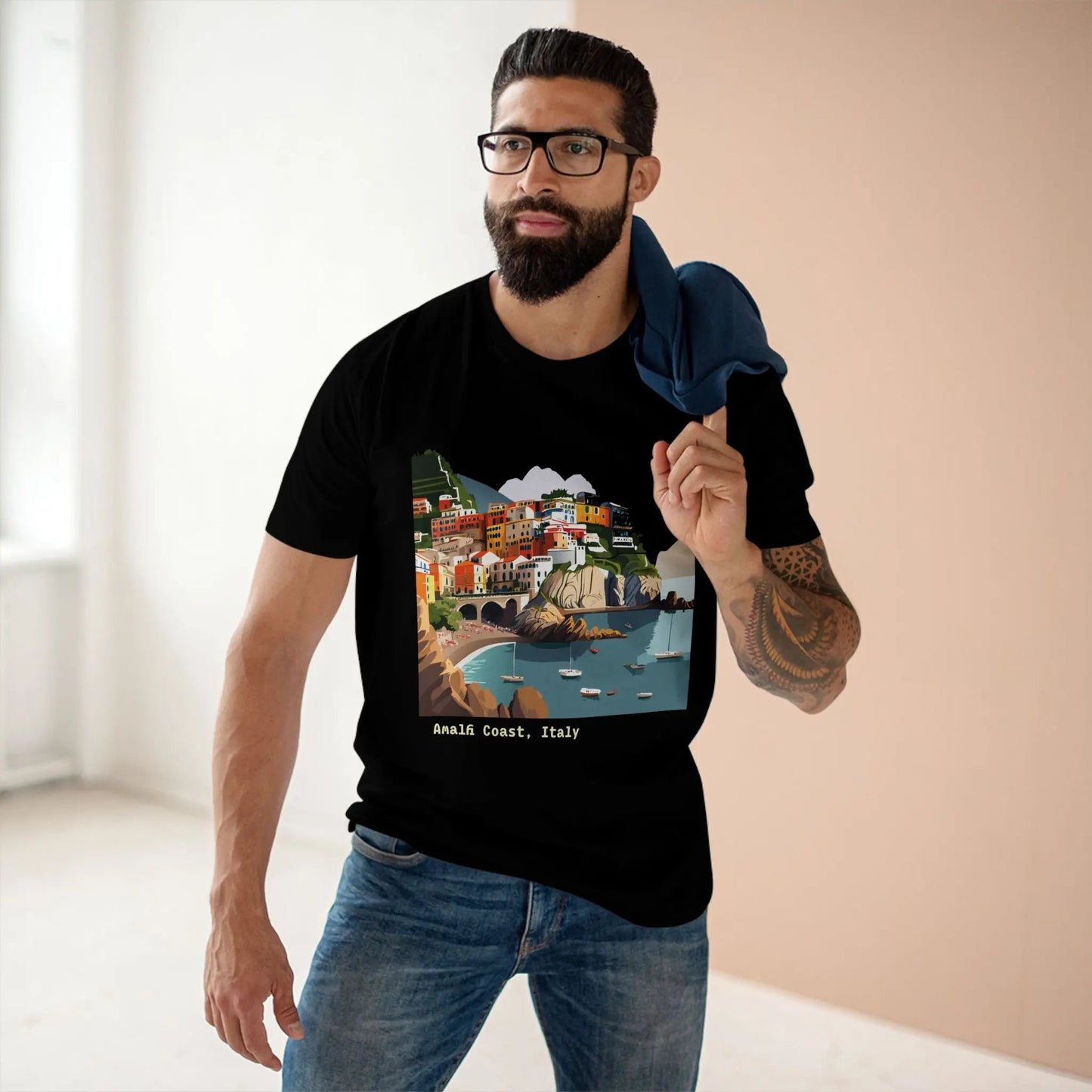 Italy Travel Shirt Unisex Premium Cotton Tee With Original Art Design TT62 From Retro2Nova