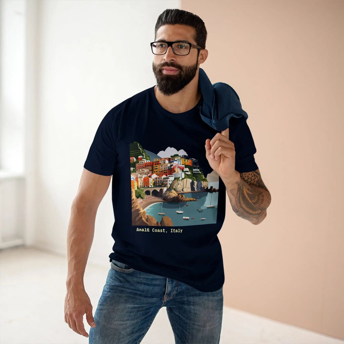 Italy Travel Shirt Unisex Premium Cotton Tee With Original Art Design TT62 From Retro2Nova