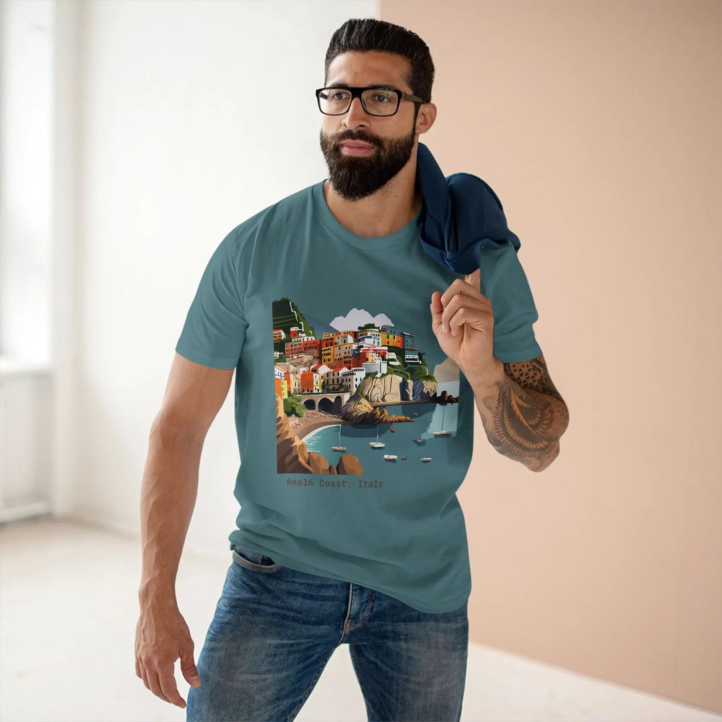 Italy Travel Shirt Unisex Premium Cotton Tee With Original Art Design TT62 From Retro2Nova