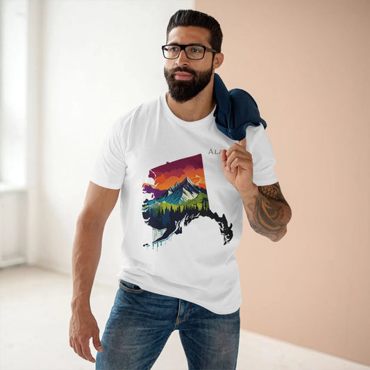 Alaska State Graphic Unisex 100 Cotton Tee 4