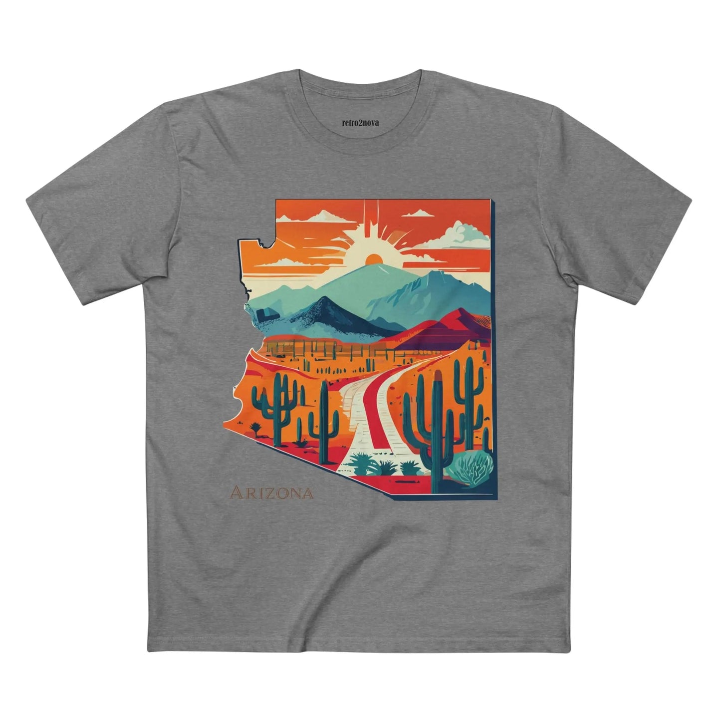 Arizona State Shirt Unisex Premium Cotton Tee With Original Retro2Nova Art Collection
