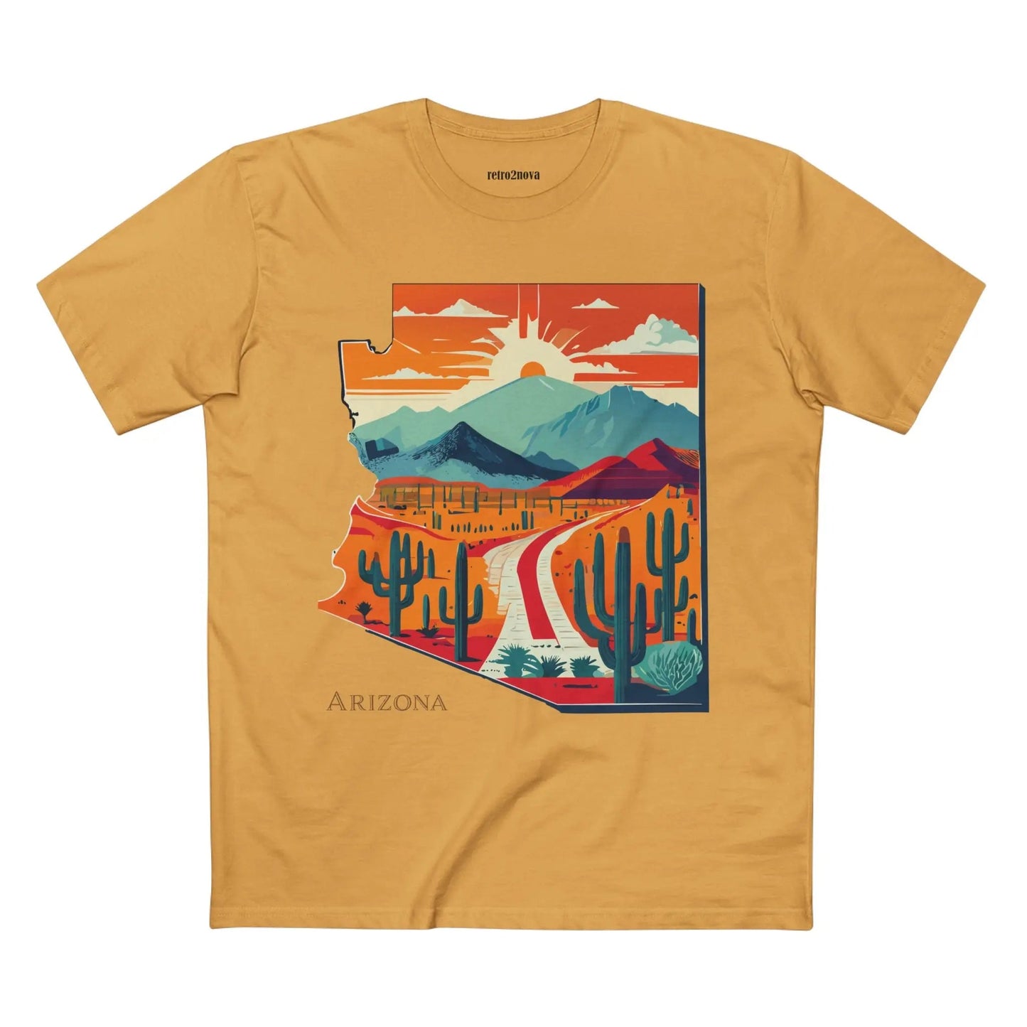 Arizona State Shirt Unisex Premium Cotton Tee With Original Retro2Nova Art Collection