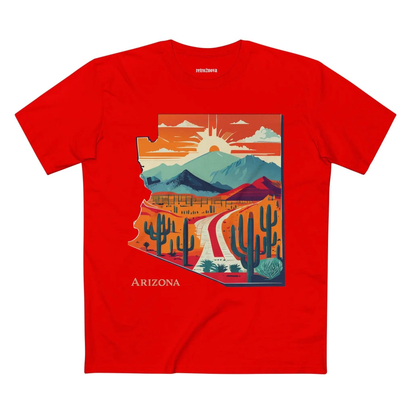 Arizona State Shirt Unisex Premium Cotton Tee With Original Retro2Nova Art Collection