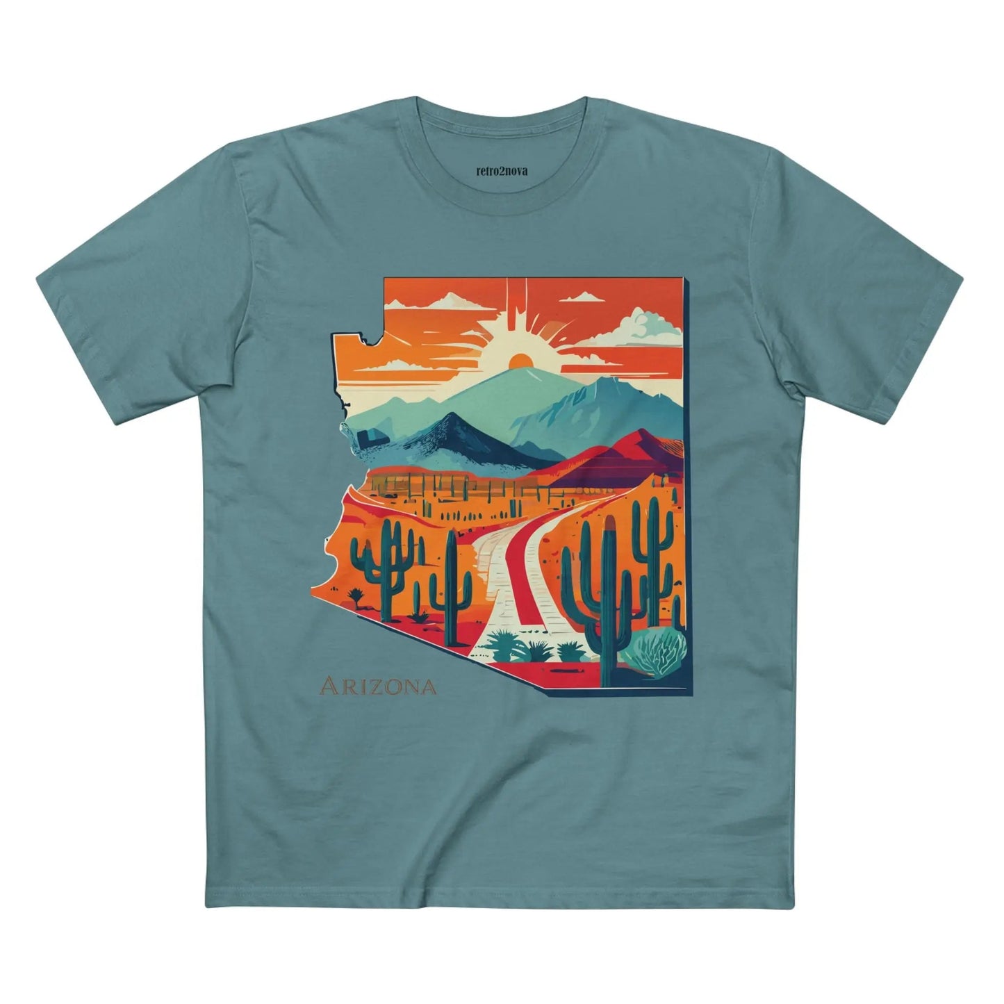 Arizona State Shirt Unisex Premium Cotton Tee With Original Retro2Nova Art Collection