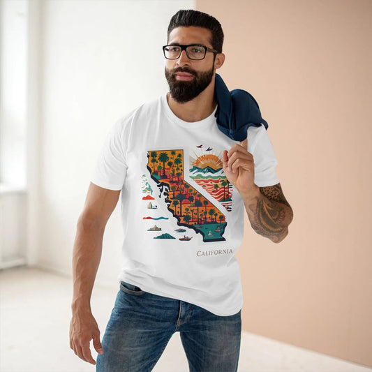 California State Graphic Unisex 100 Cotton Tee 15