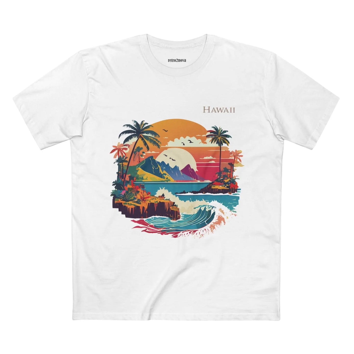 US State Shirts Hawaii Shirt Premium Unisex Cotton Tee With Original Art Design Collection