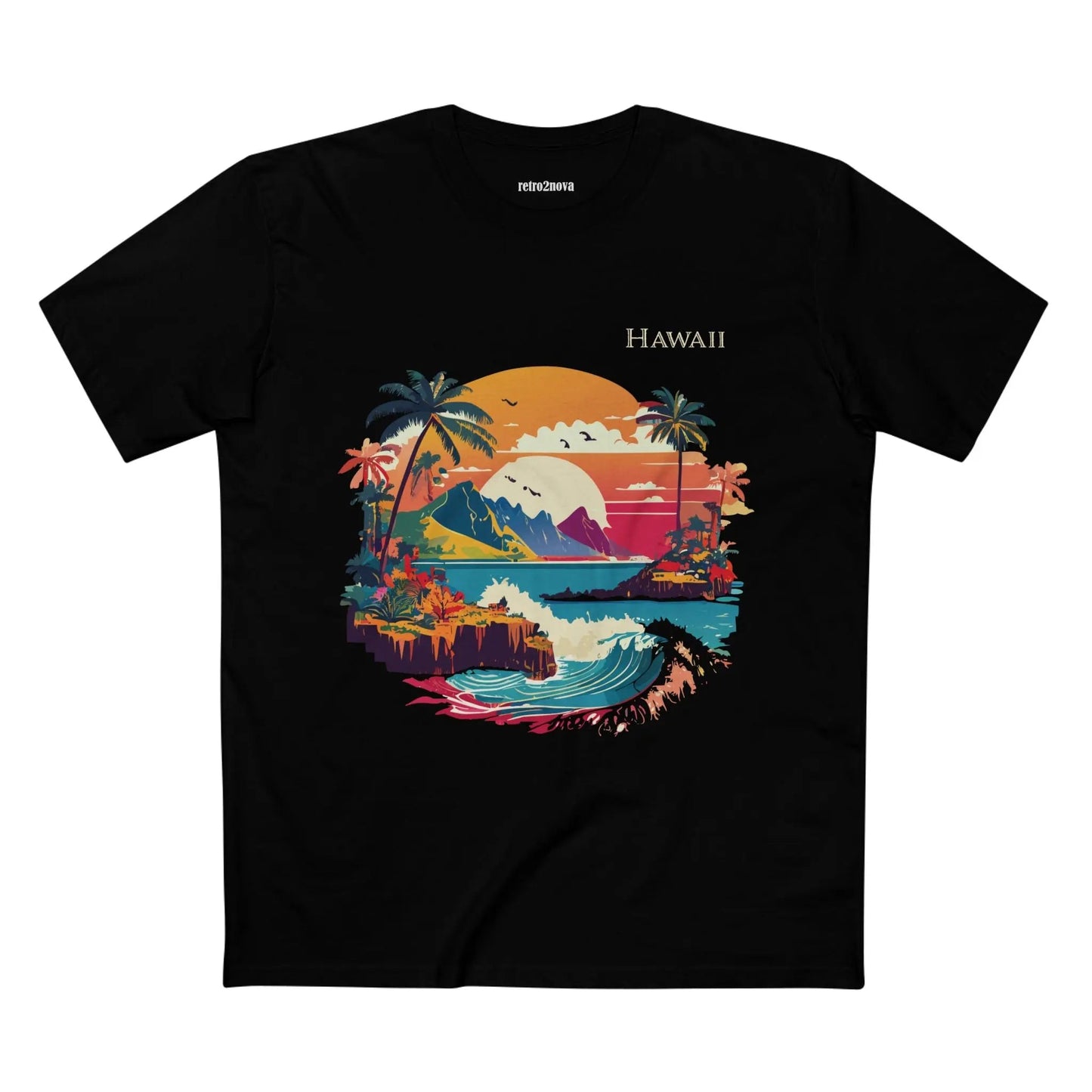 US State Shirts Hawaii Shirt Premium Unisex Cotton Tee With Original Art Design Collection