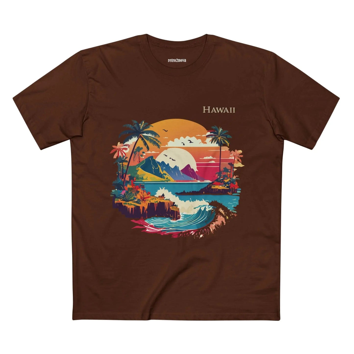 US State Shirts Hawaii Shirt Premium Unisex Cotton Tee With Original Art Design Collection