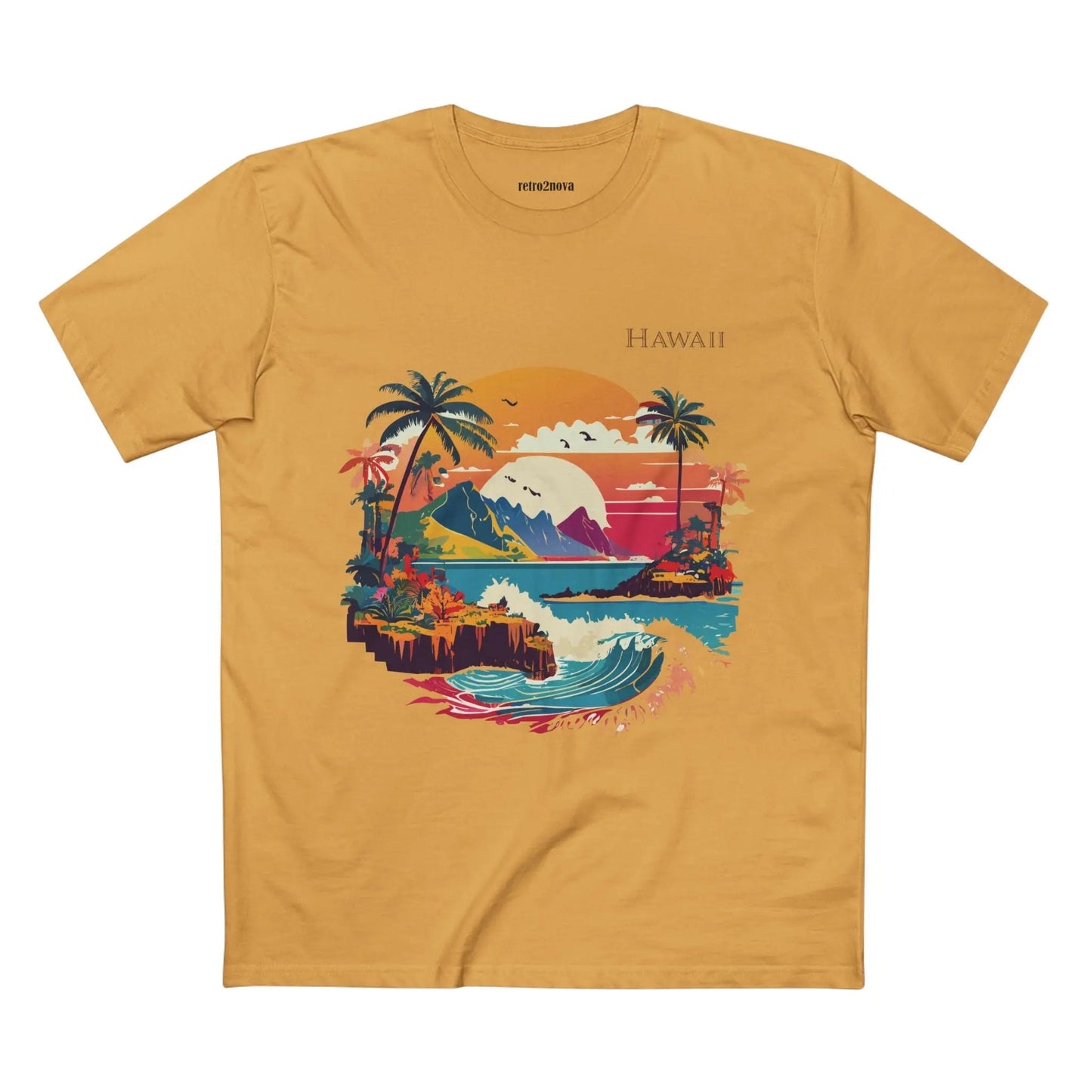 US State Shirts Hawaii Shirt Premium Unisex Cotton Tee With Original Art Design Collection
