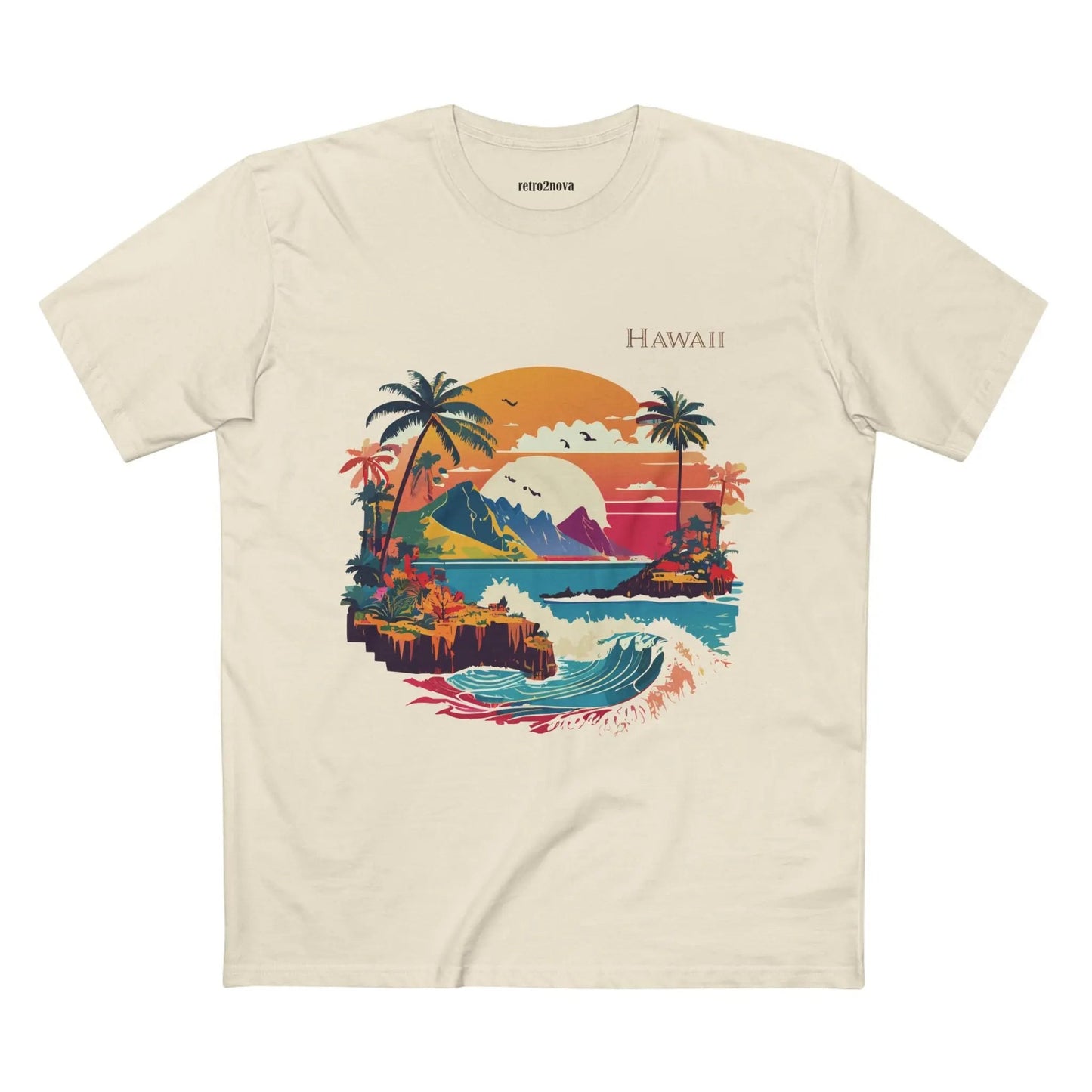 US State Shirts Hawaii Shirt Premium Unisex Cotton Tee With Original Art Design Collection