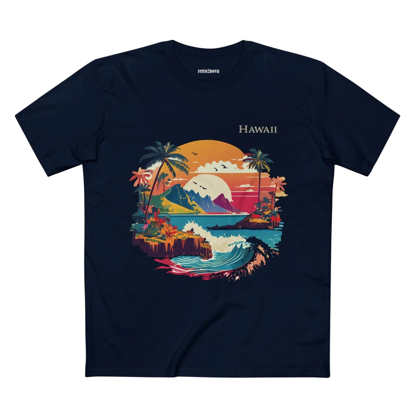 US State Shirts Hawaii Shirt Premium Unisex Cotton Tee With Original Art Design Collection