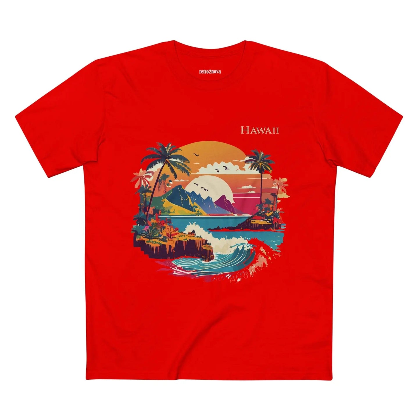 US State Shirts Hawaii Shirt Premium Unisex Cotton Tee With Original Art Design Collection