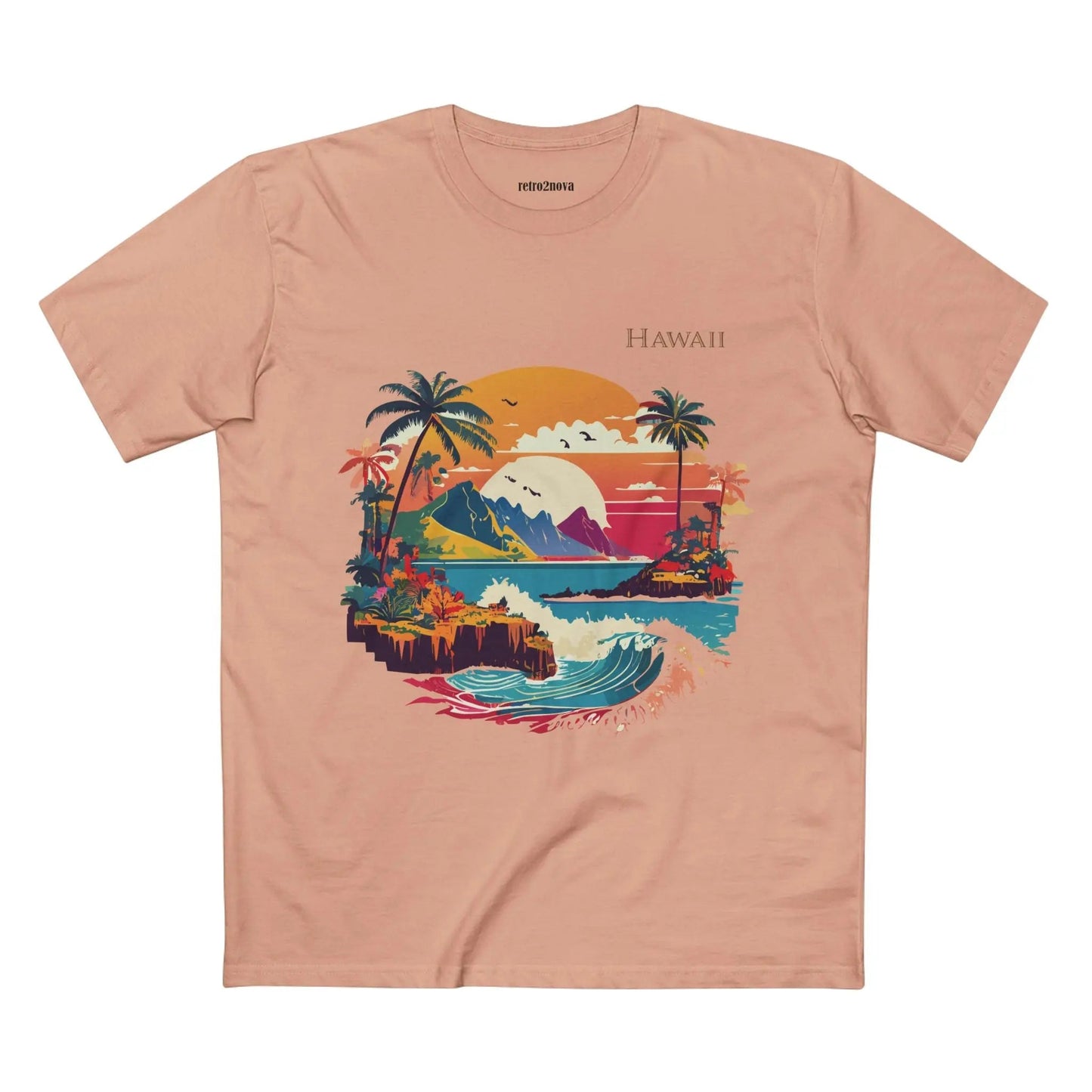 US State Shirts Hawaii Shirt Premium Unisex Cotton Tee With Original Art Design Collection