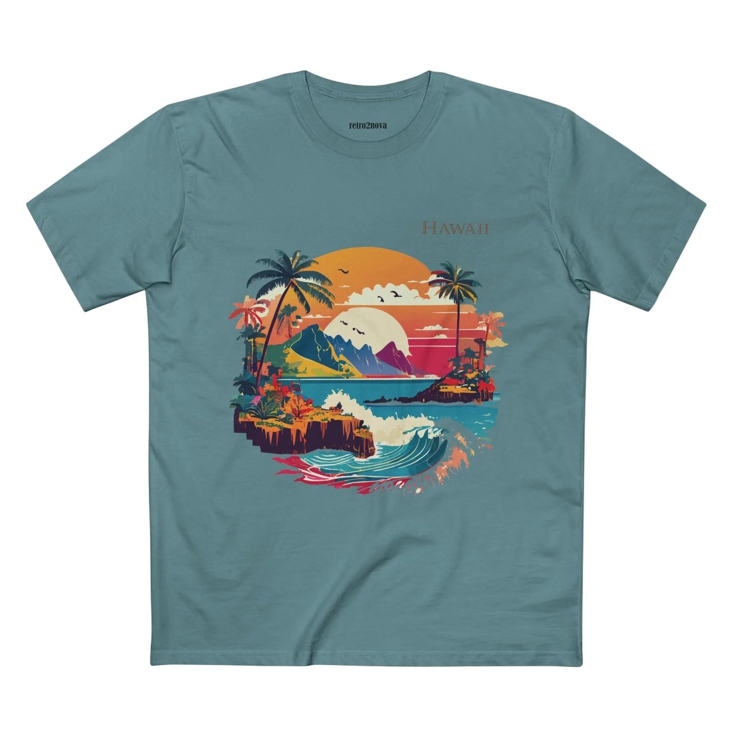 US State Shirts Hawaii Shirt Premium Unisex Cotton Tee With Original Art Design Collection
