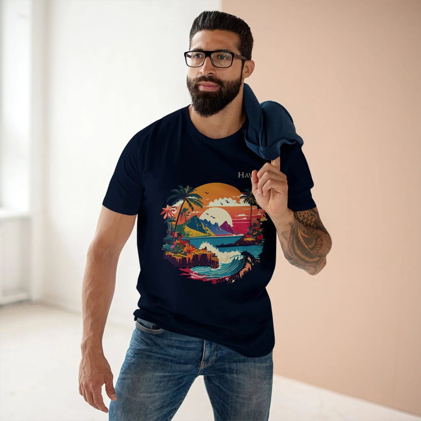 US State Shirts Hawaii Shirt Premium Unisex Cotton Tee With Original Art Design Collection
