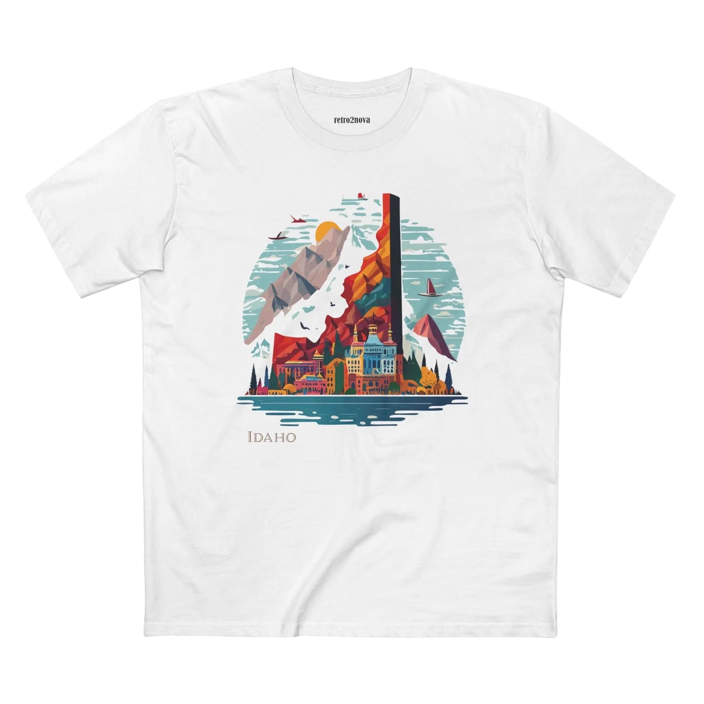 Idaho State Graphic Unisex 100 Cotton Tee 35
