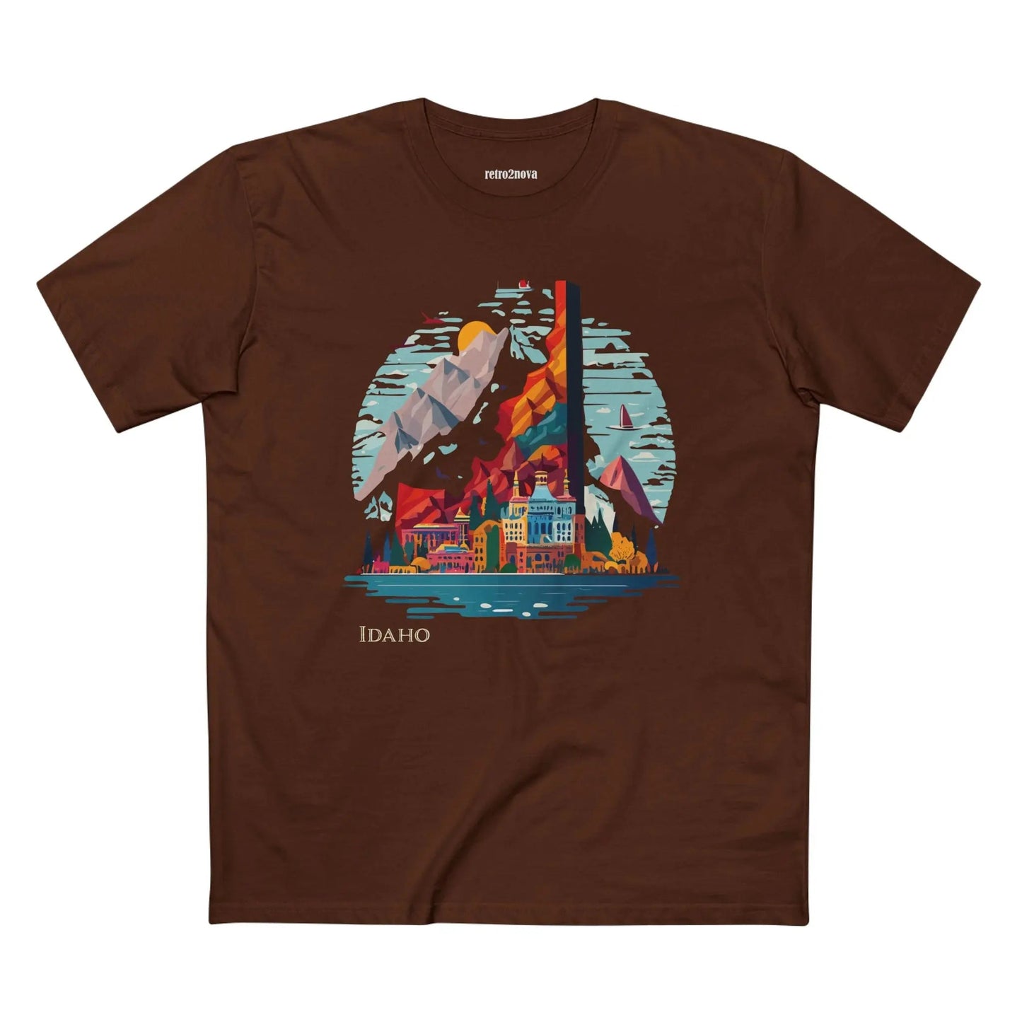 Idaho State Graphic Unisex 100 Cotton Tee 35
