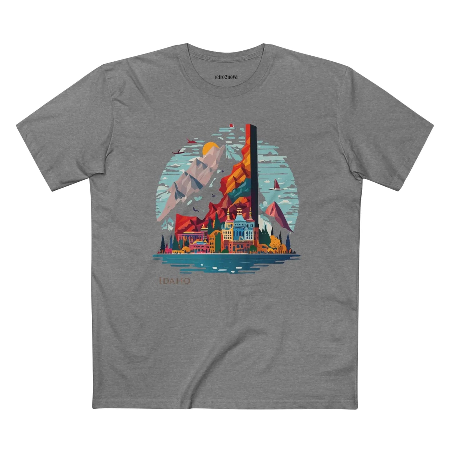 Idaho State Graphic Unisex 100 Cotton Tee 35