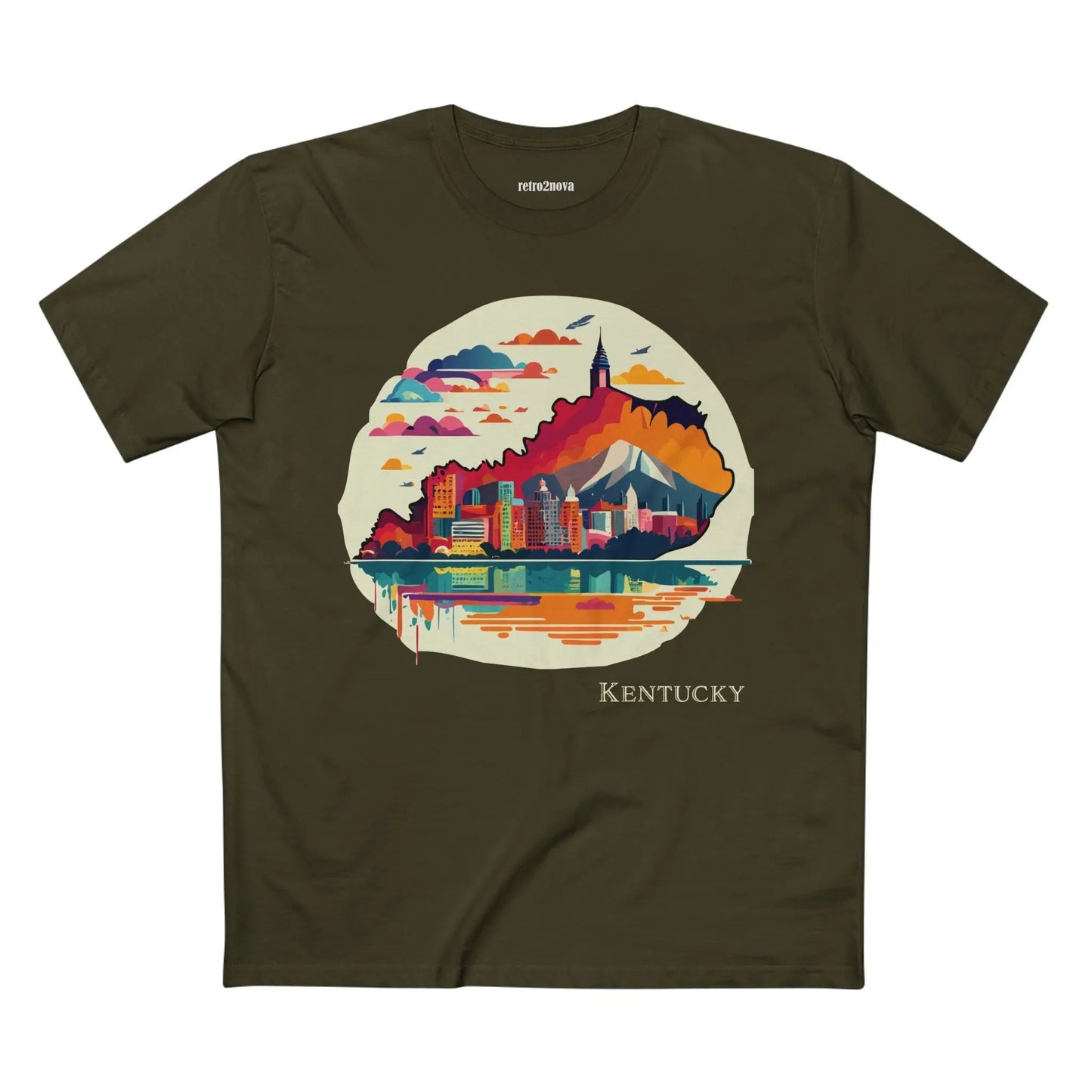Kentucky State Shirt Unisex Premium Cotton Tee Original Art Graphic Design Edition