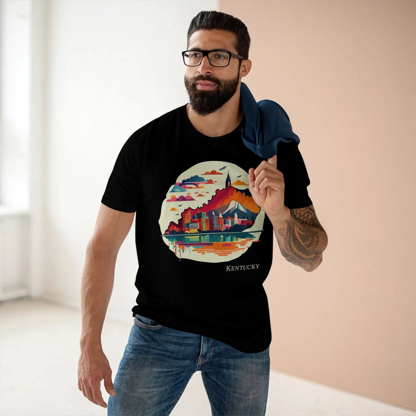 Kentucky State Shirt Unisex Premium Cotton Tee Original Art Graphic Design Edition