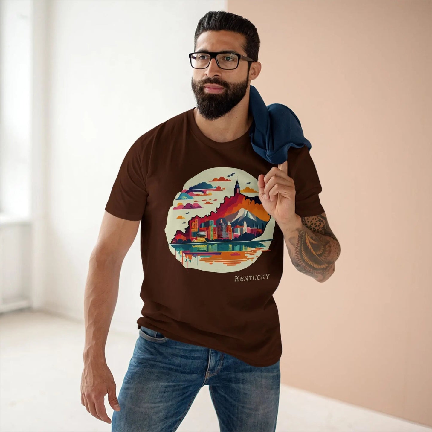 Kentucky State Shirt Unisex Premium Cotton Tee Original Art Graphic Design Edition