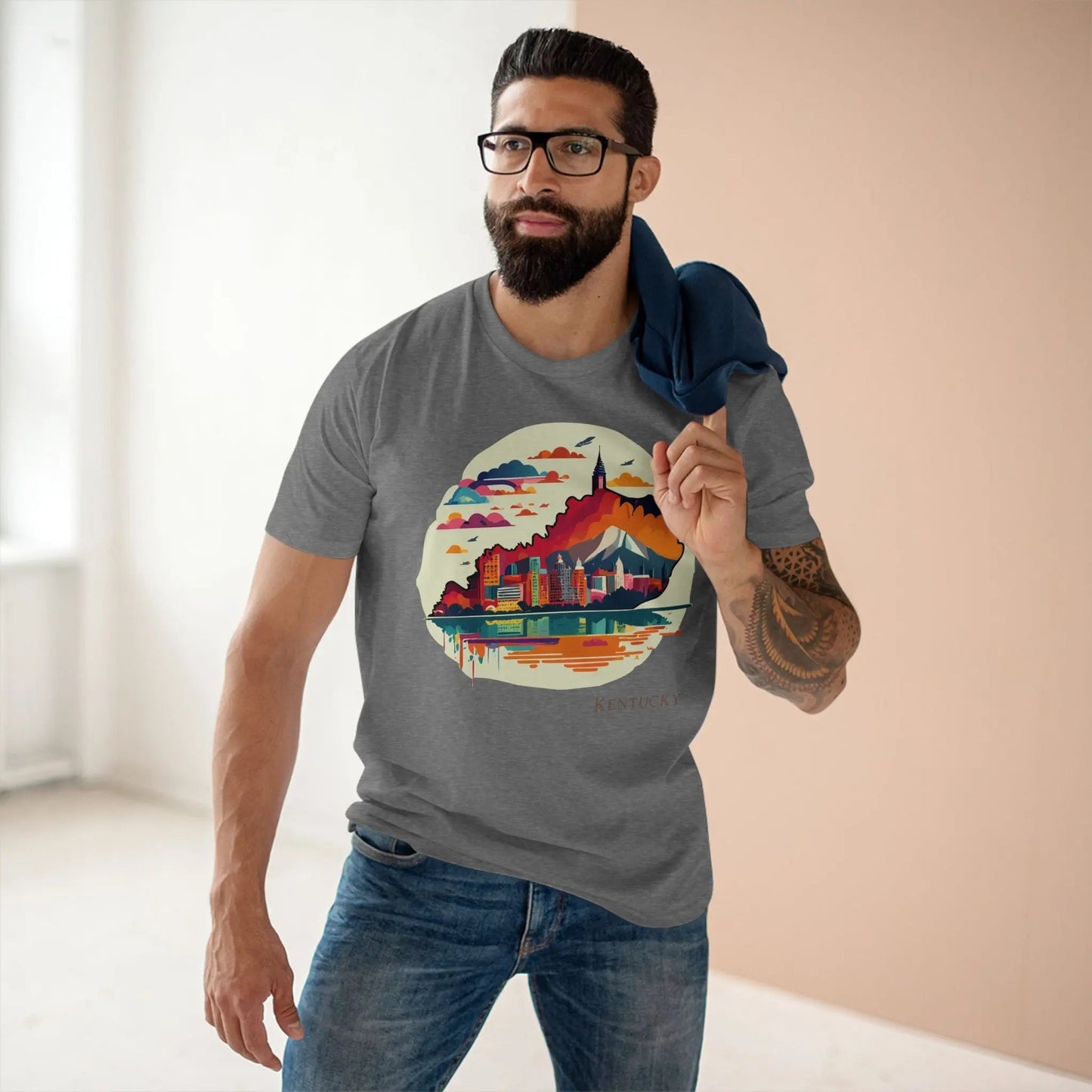 Kentucky State Shirt Unisex Premium Cotton Tee Original Art Graphic Design Edition