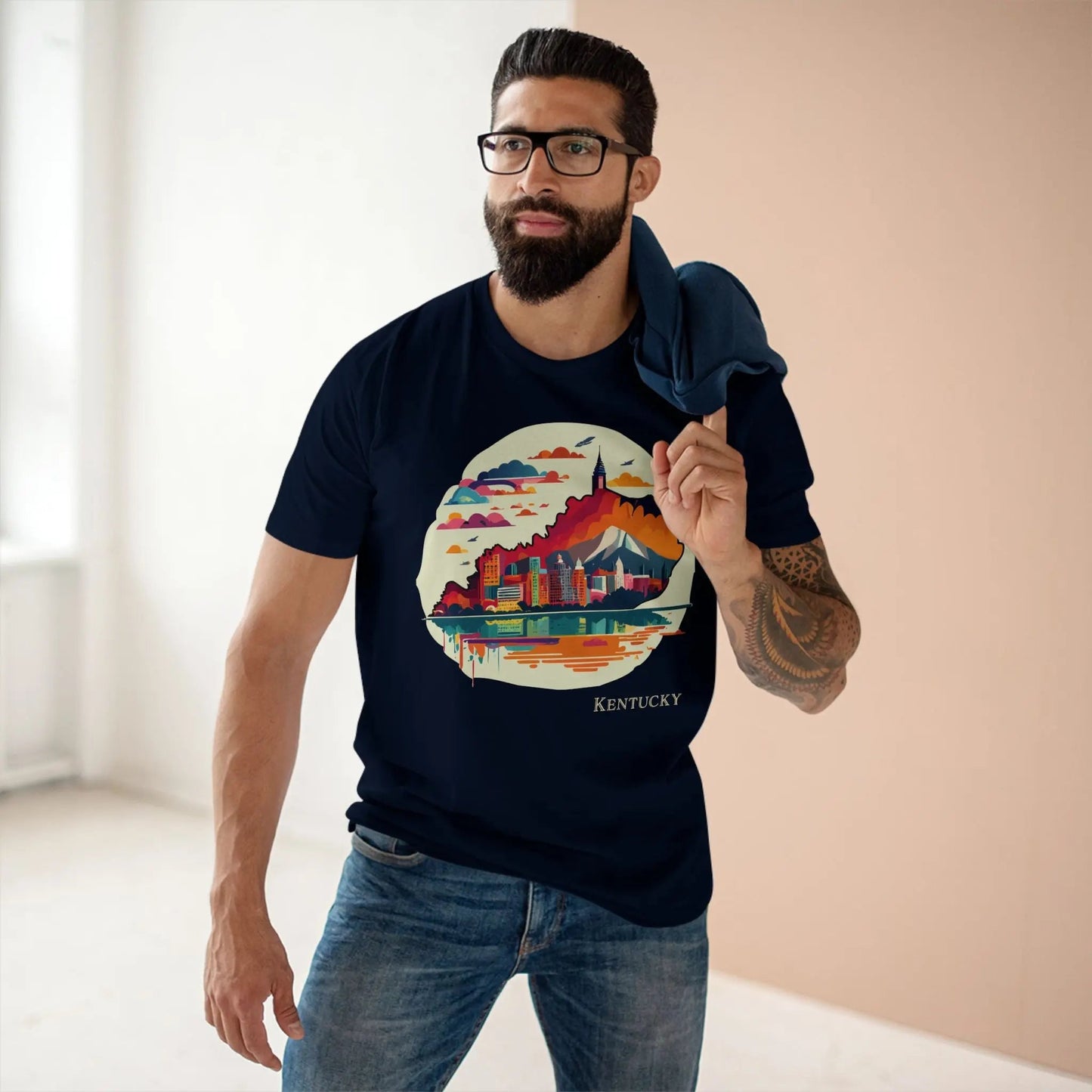 Kentucky State Shirt Unisex Premium Cotton Tee Original Art Graphic Design Edition