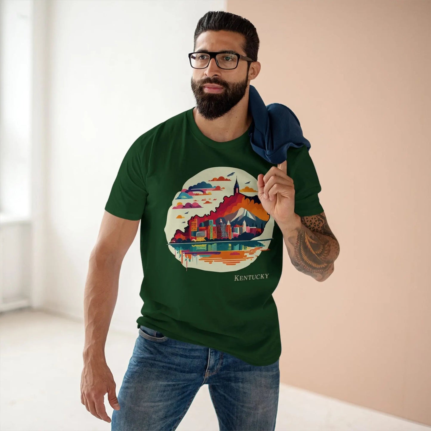 Kentucky State Shirt Unisex Premium Cotton Tee Original Art Graphic Design Edition